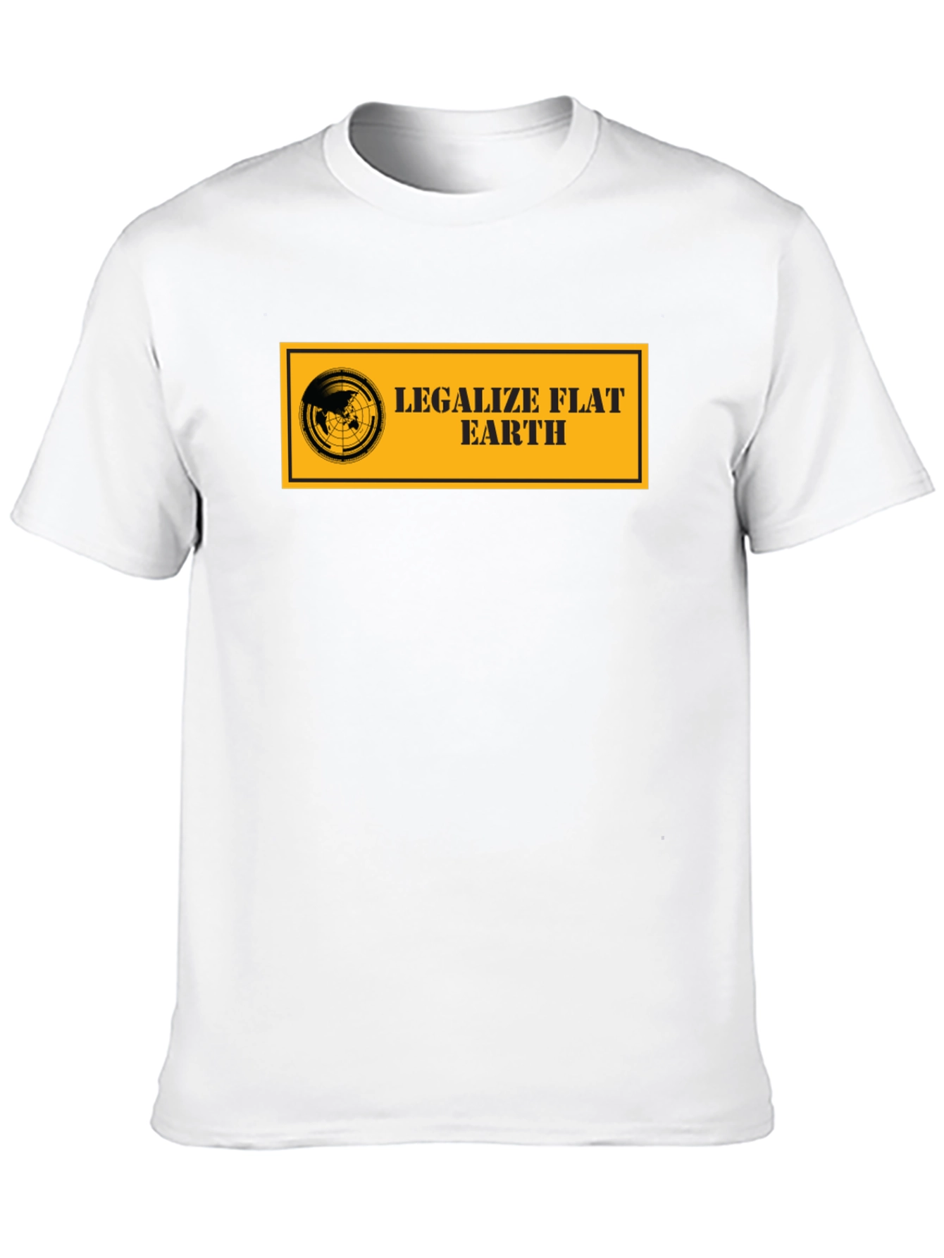 Legalize Flat Earth T-Shirt - Black