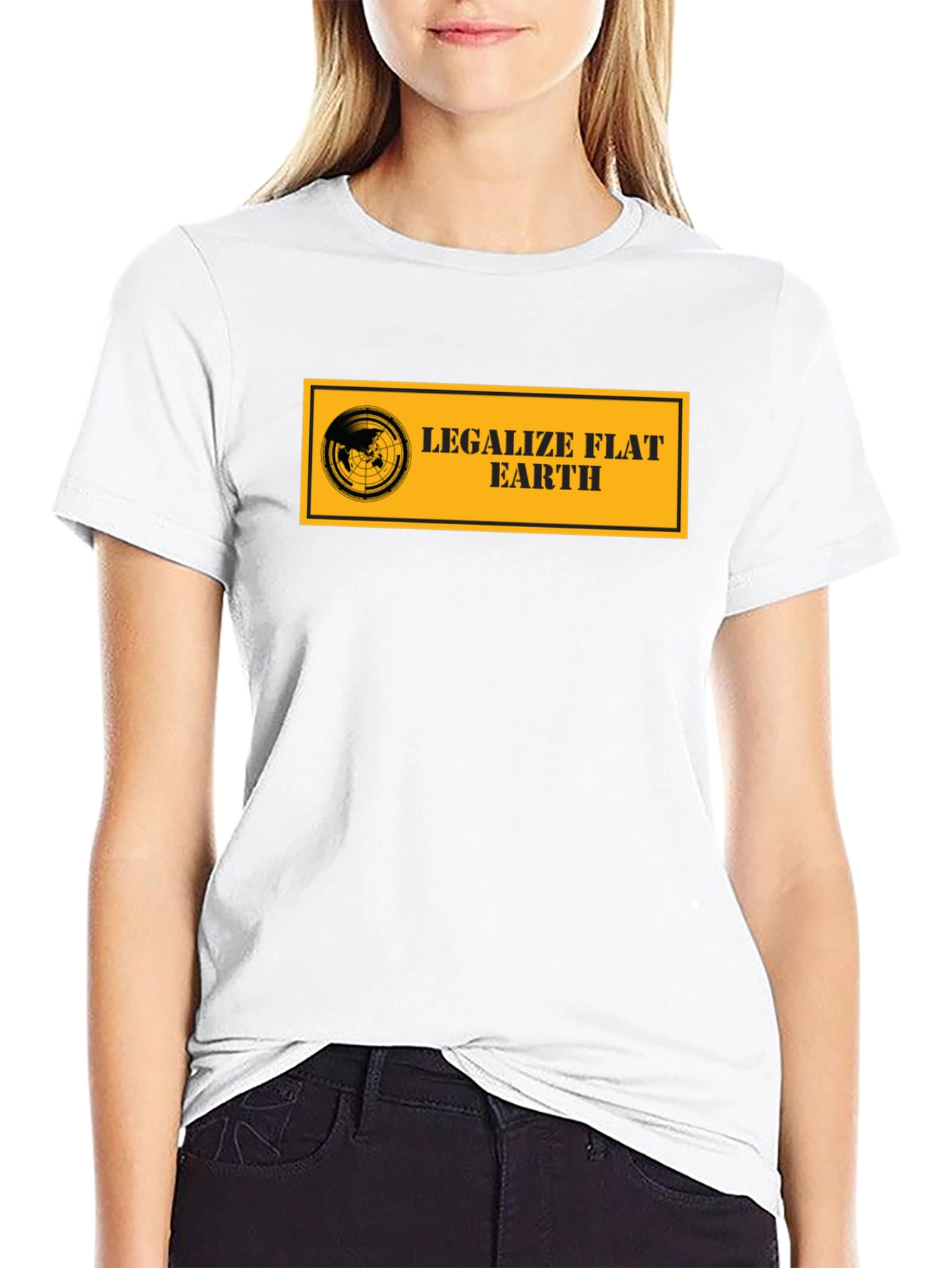 Legalize Flat Earth T-Shirt - Black