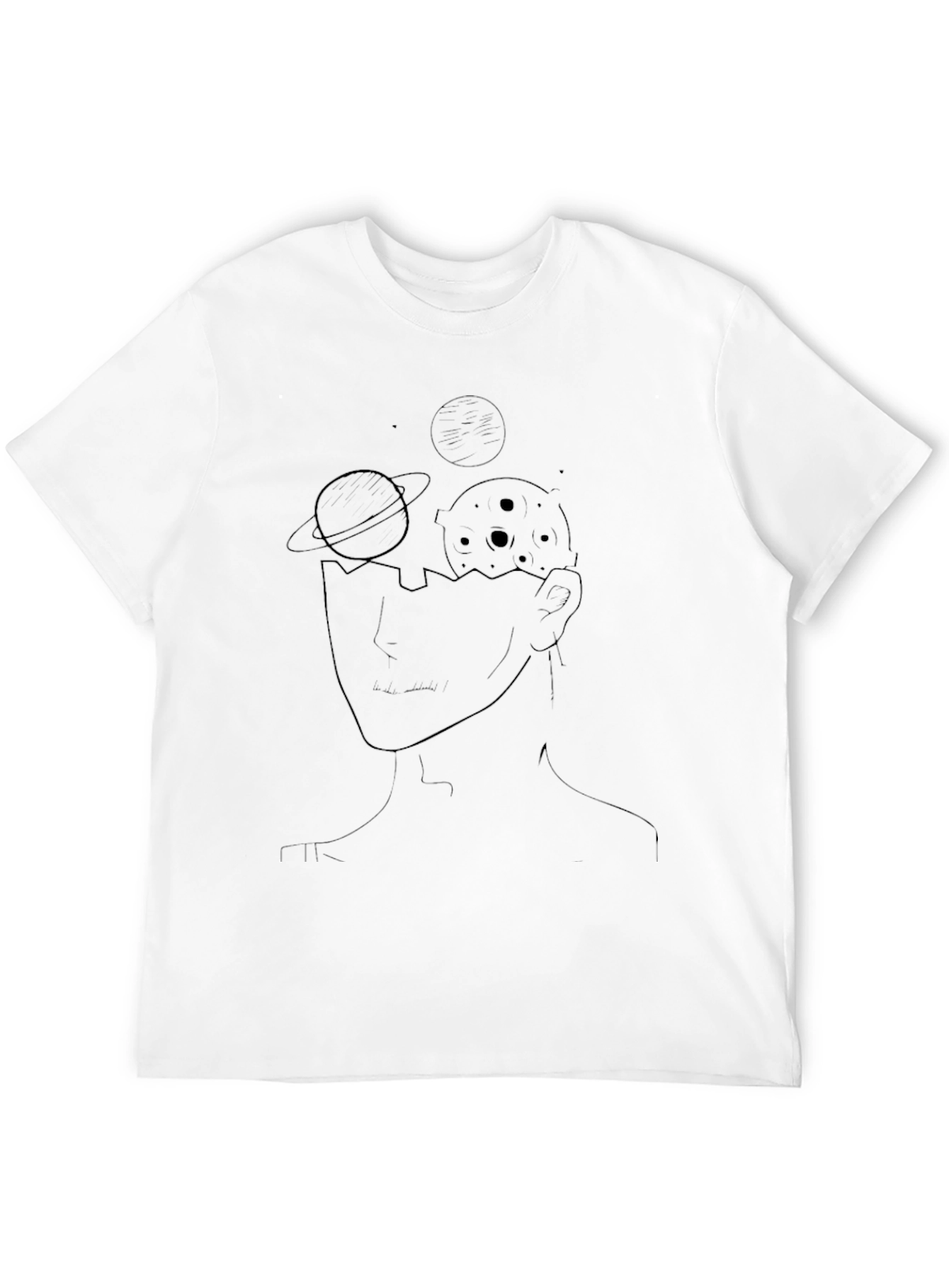 Space Mind Black T-Shirt