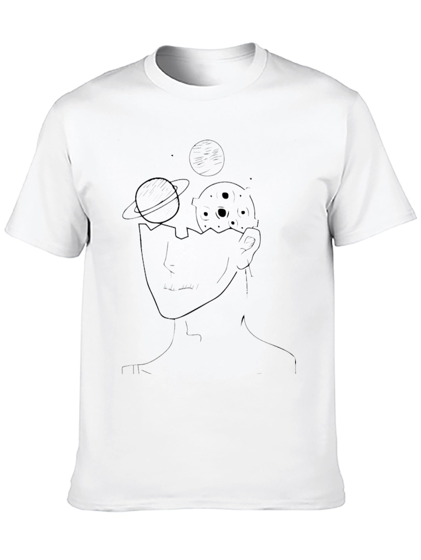 Space Mind Black T-Shirt
