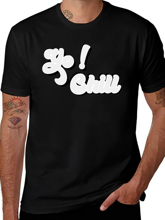 Yo! Chill Graphic Tee - Cool & Casual Black T-Shirt