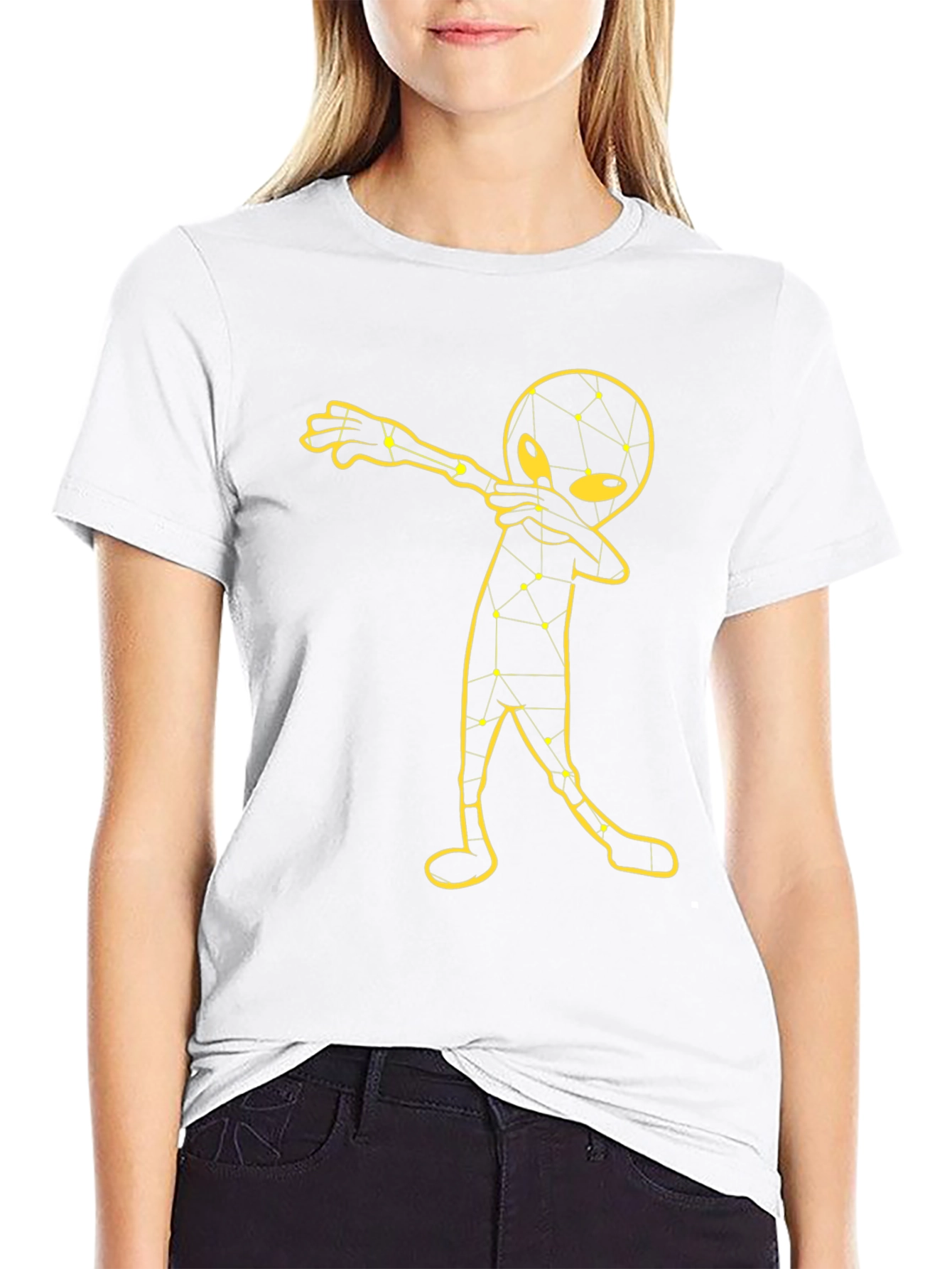 Dabbing Alien T-Shirt - Unique Graphic Tee