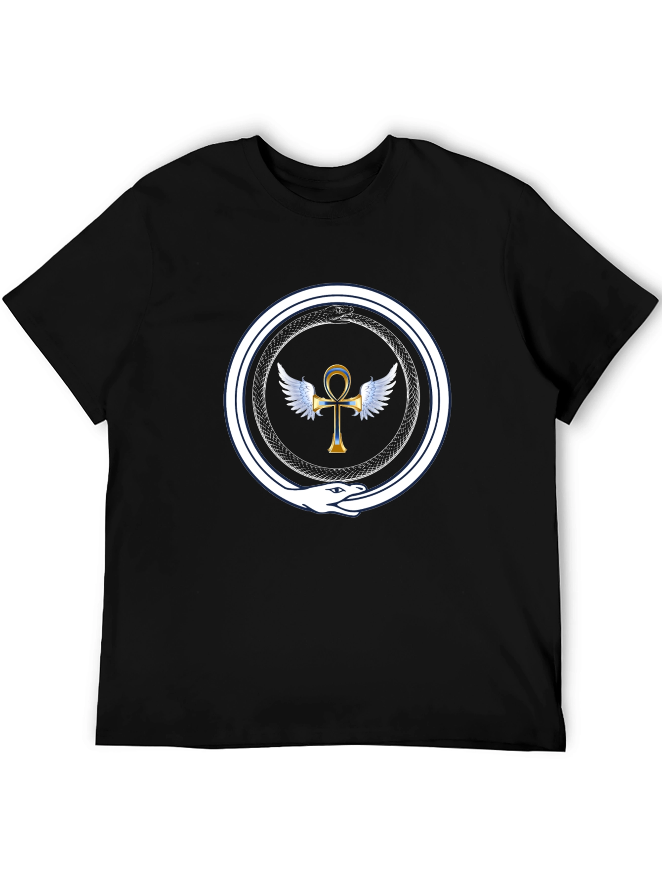 Ouroboros Ankh Wings T-Shirt