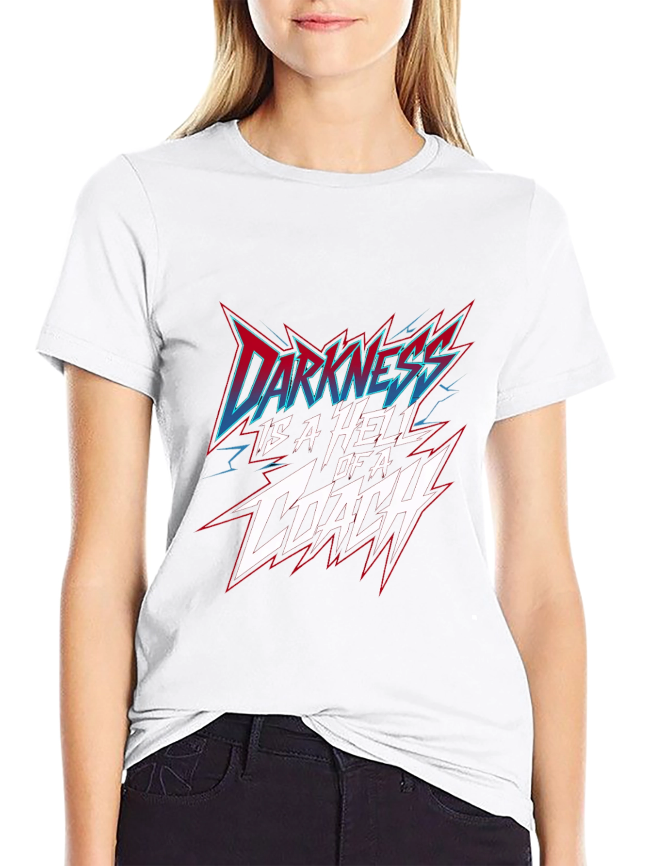 Darkness is a Hell of a Coach Black T-Shirt