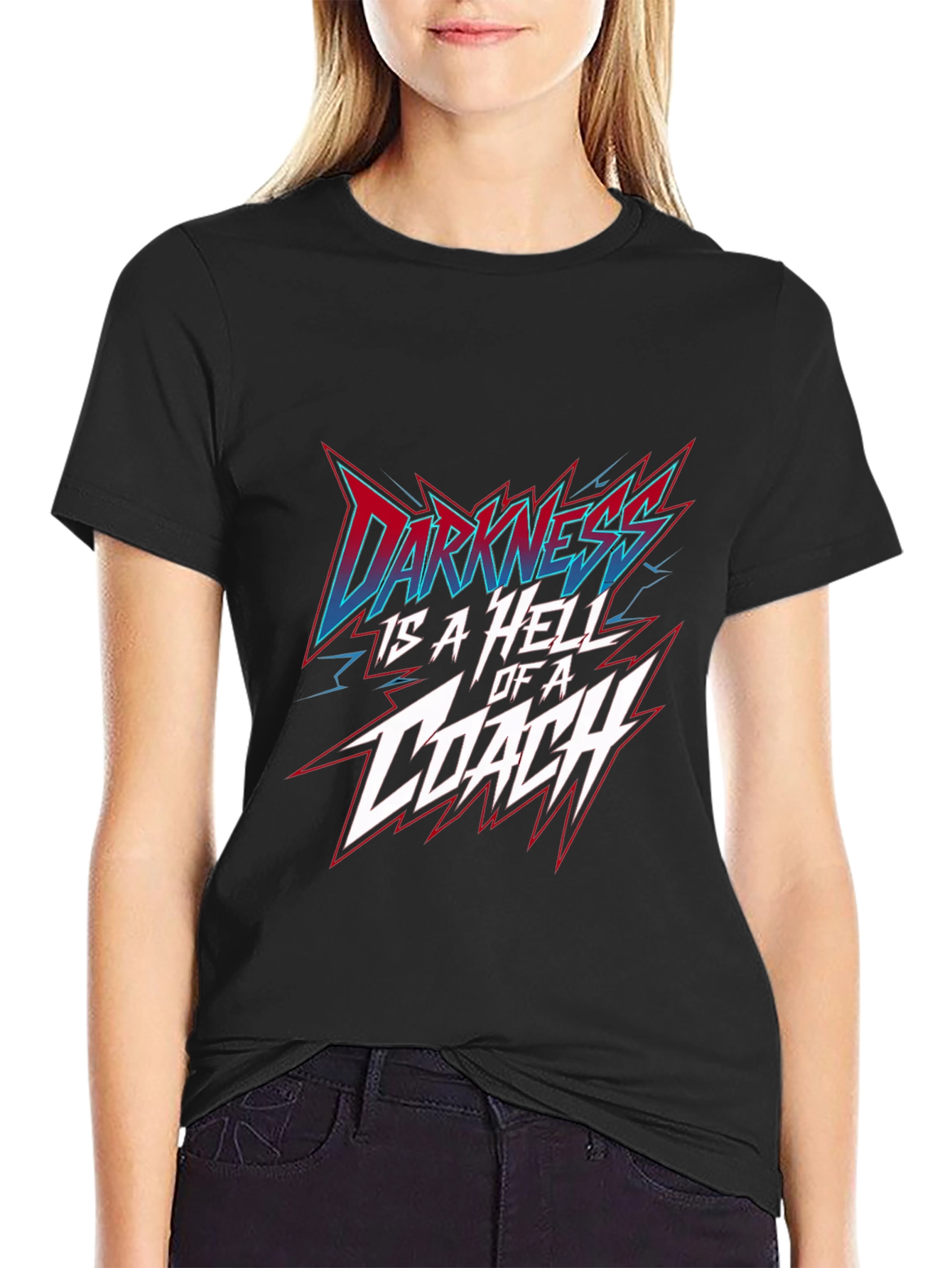 Darkness is a Hell of a Coach Black T-Shirt