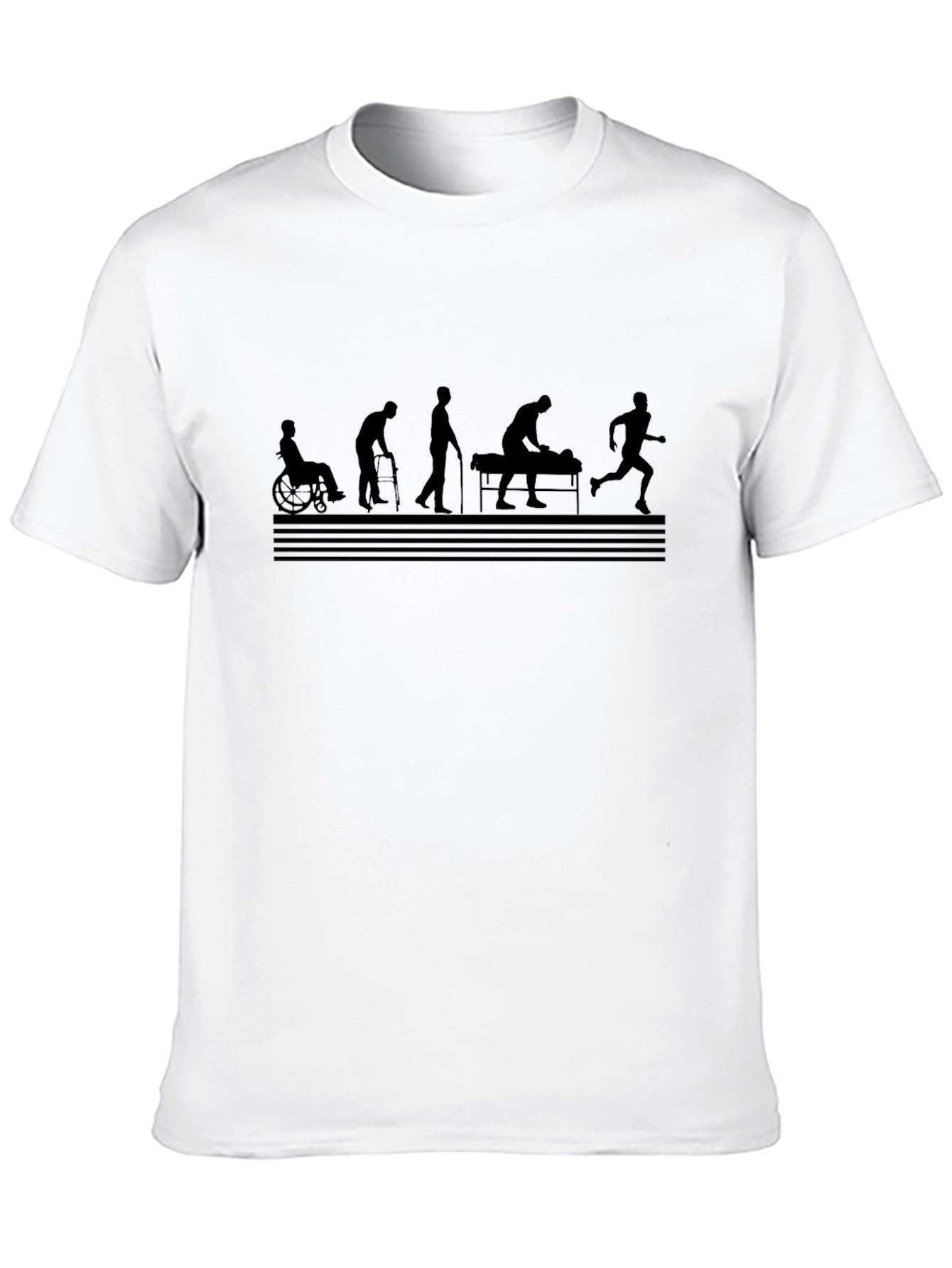 Evolution of Healing Black T-Shirt