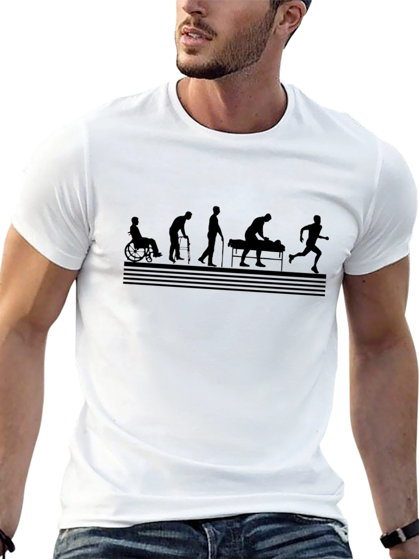 Evolution of Healing Black T-Shirt