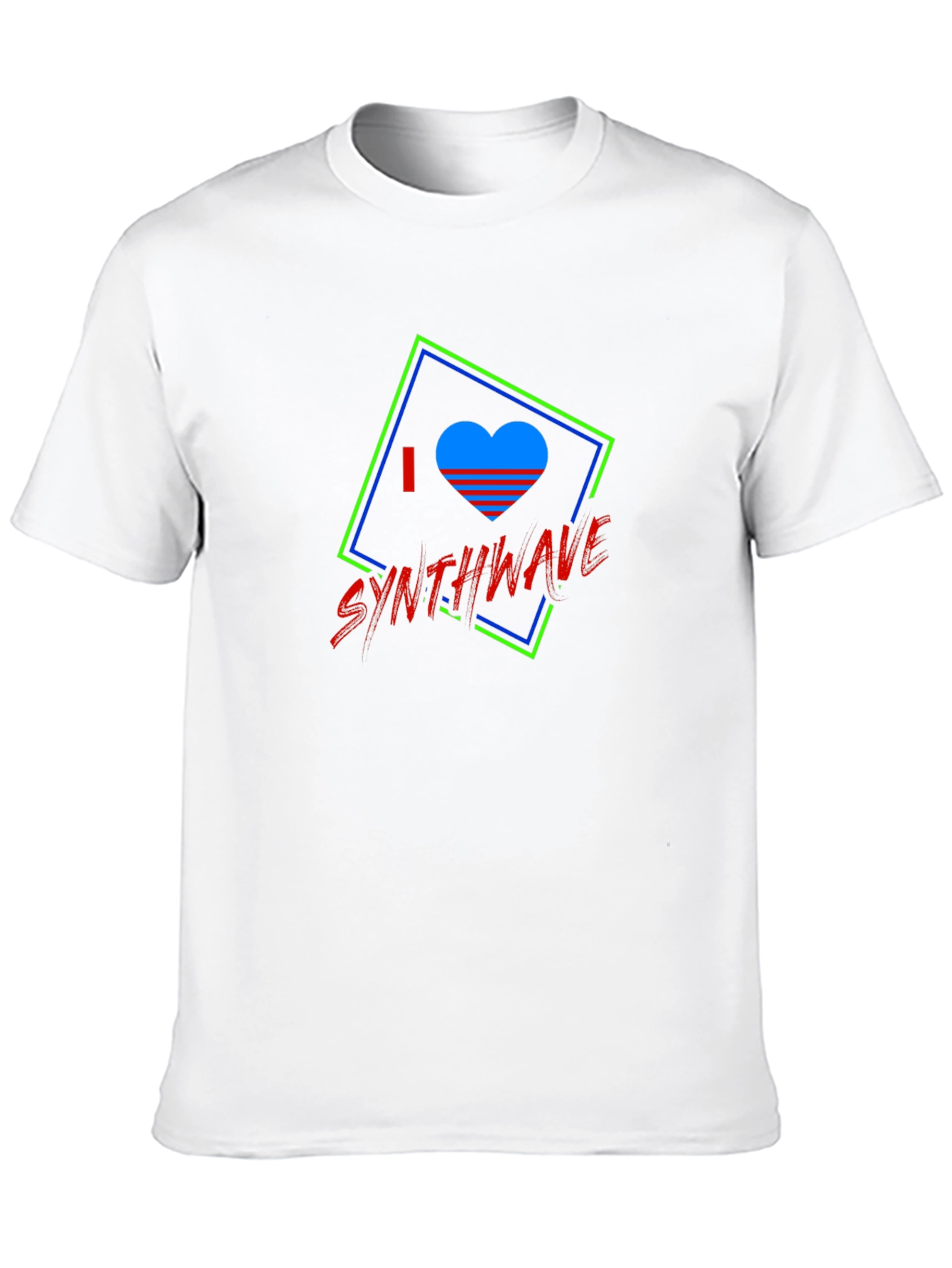 I Love Synthwave Graphic Tee - Black