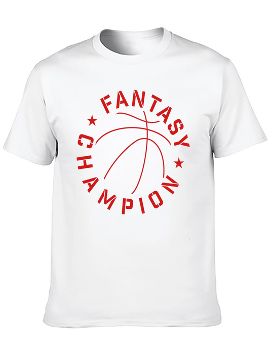 Fantasy Champion Basketball Graphic Tee - Black