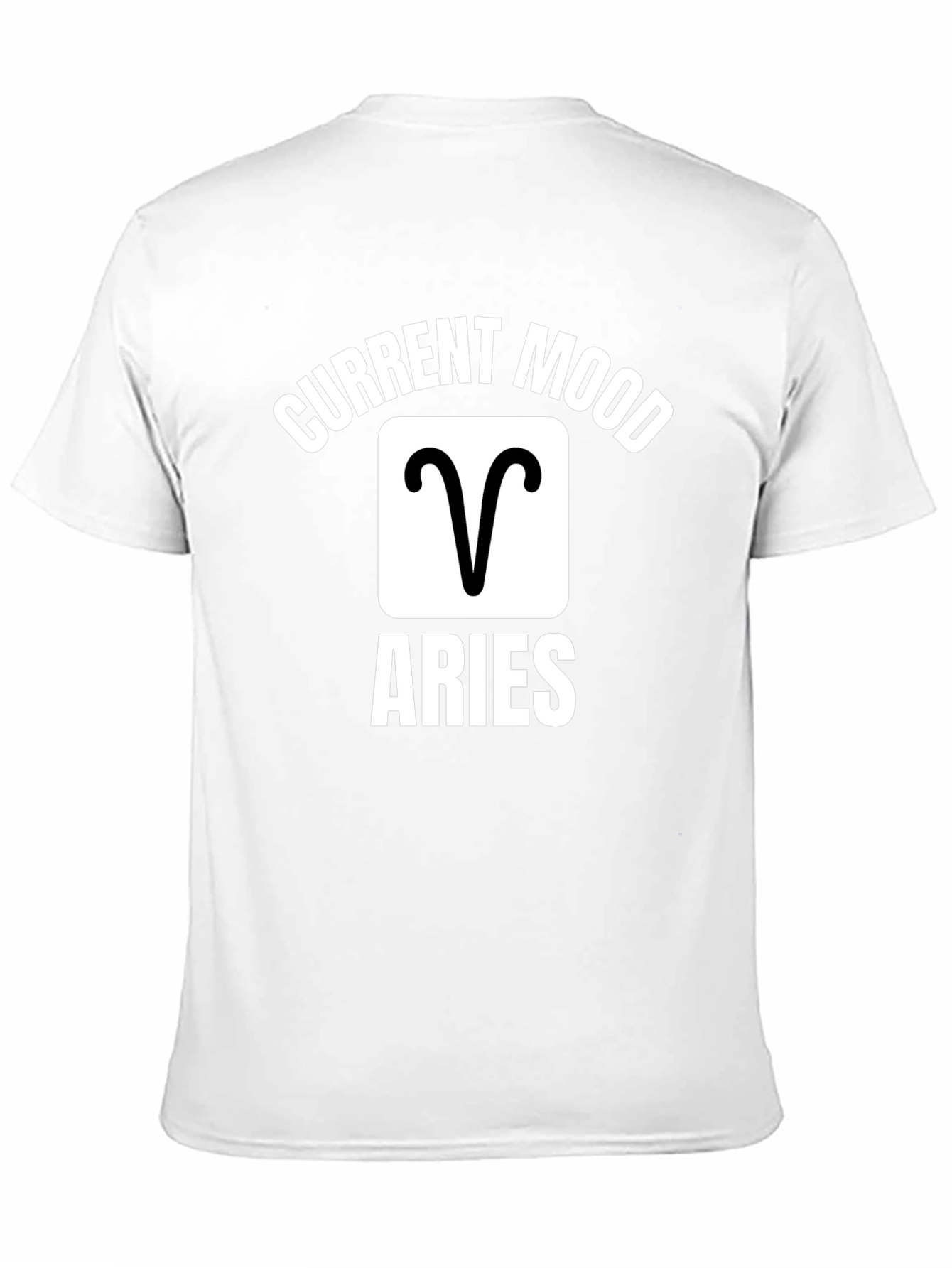 Aries Zodiac Current Mood Graphic Tee - Black