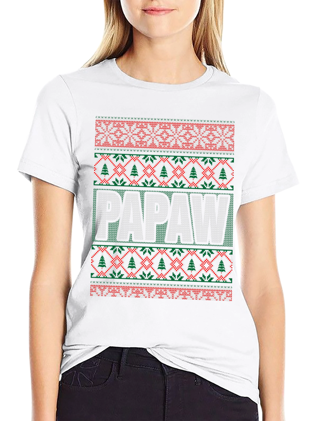 Papaw Ugly Christmas Sweater T-Shirt