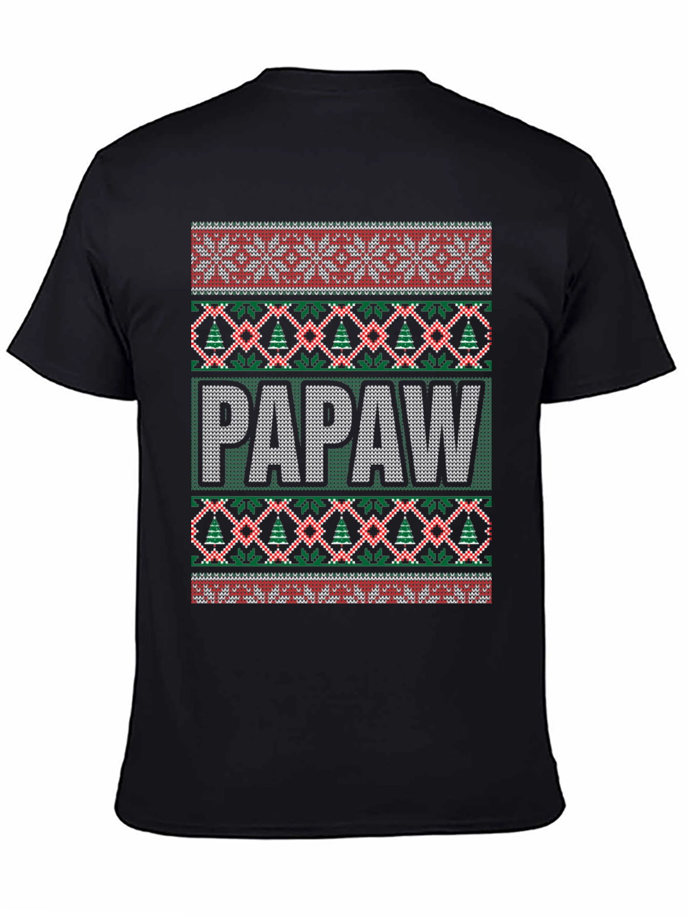 Papaw Ugly Christmas Sweater T-Shirt