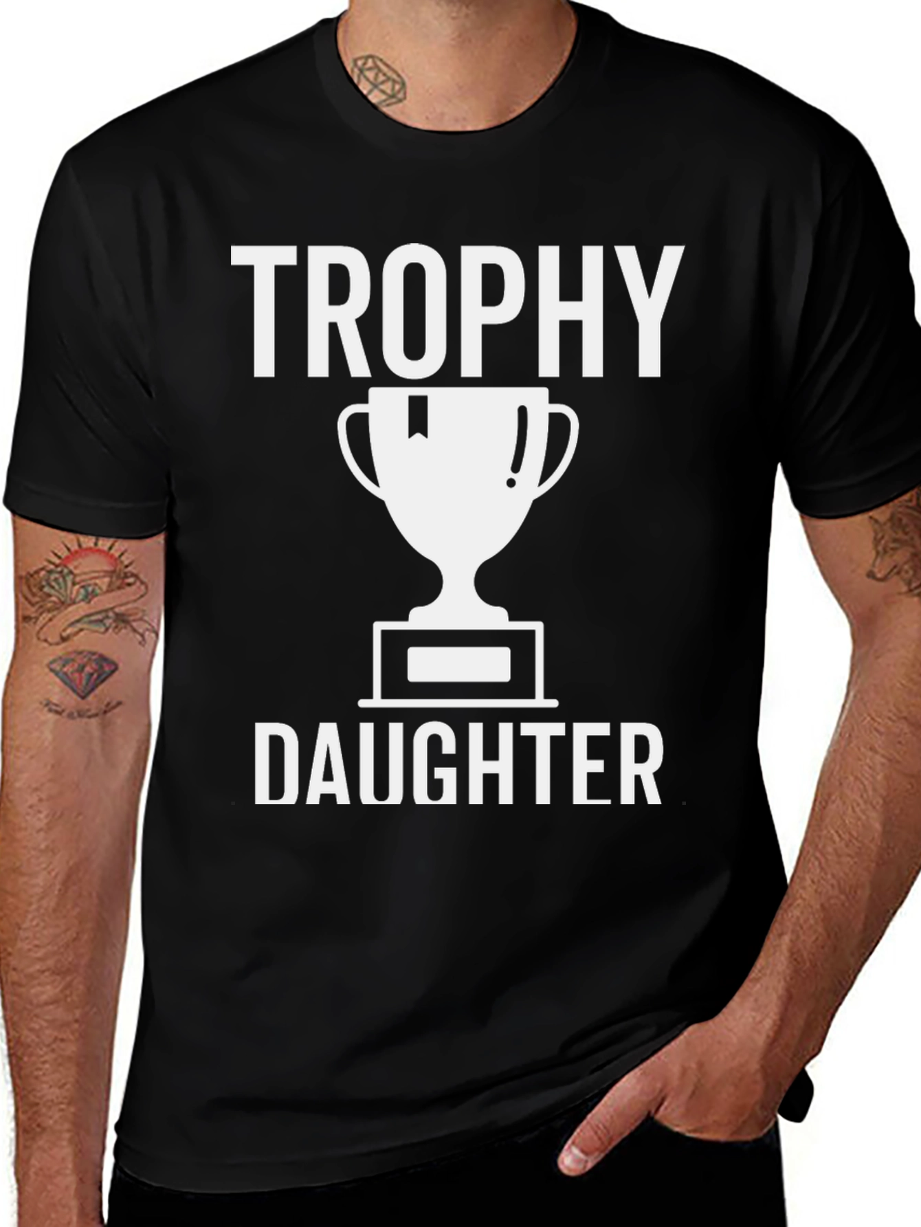 Trophy Daughter Graphic T-Shirt - Black