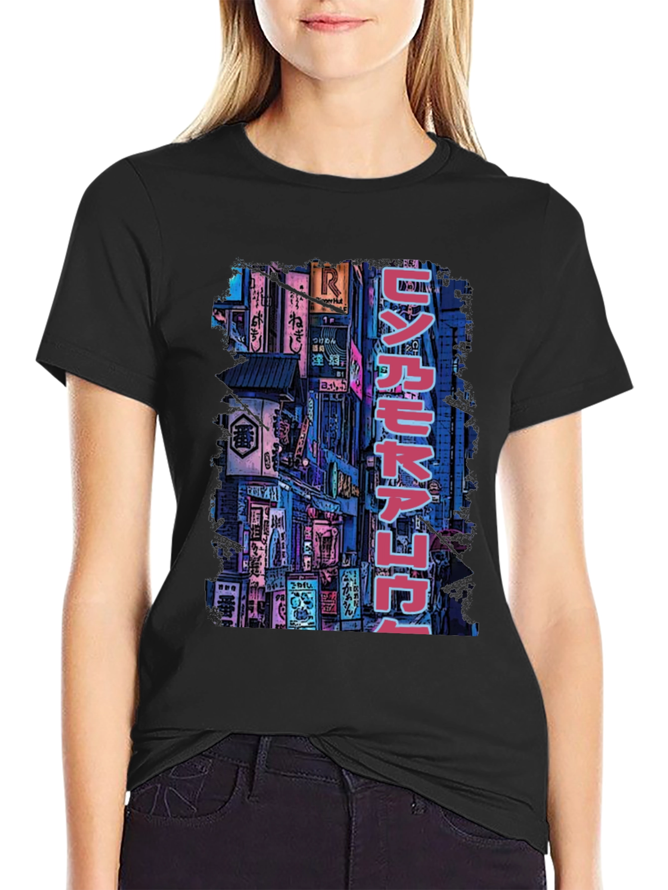 Cyberpunk Tokyo Street Style Graphic T-Shirt