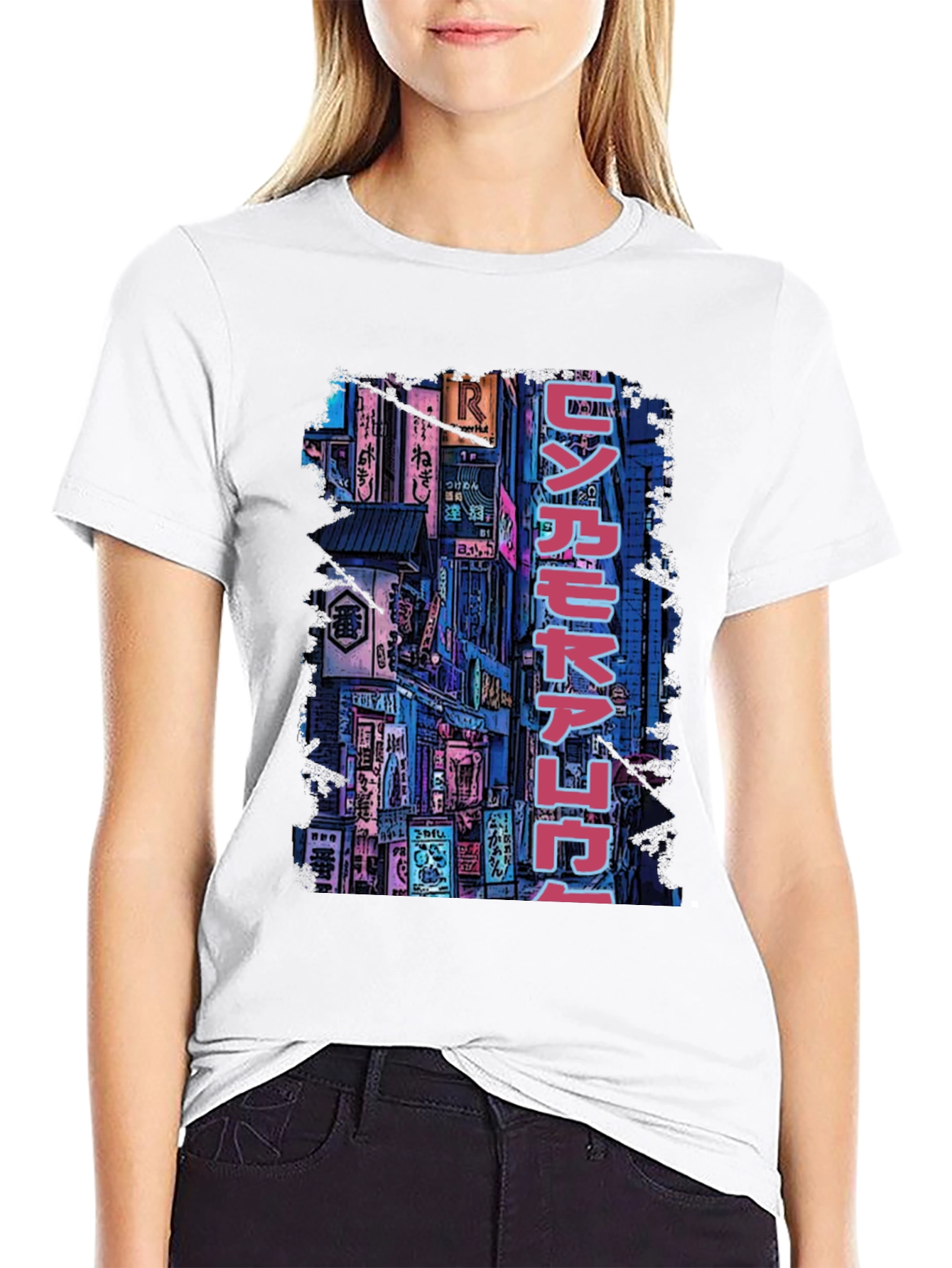 Cyberpunk Tokyo Street Style Graphic T-Shirt