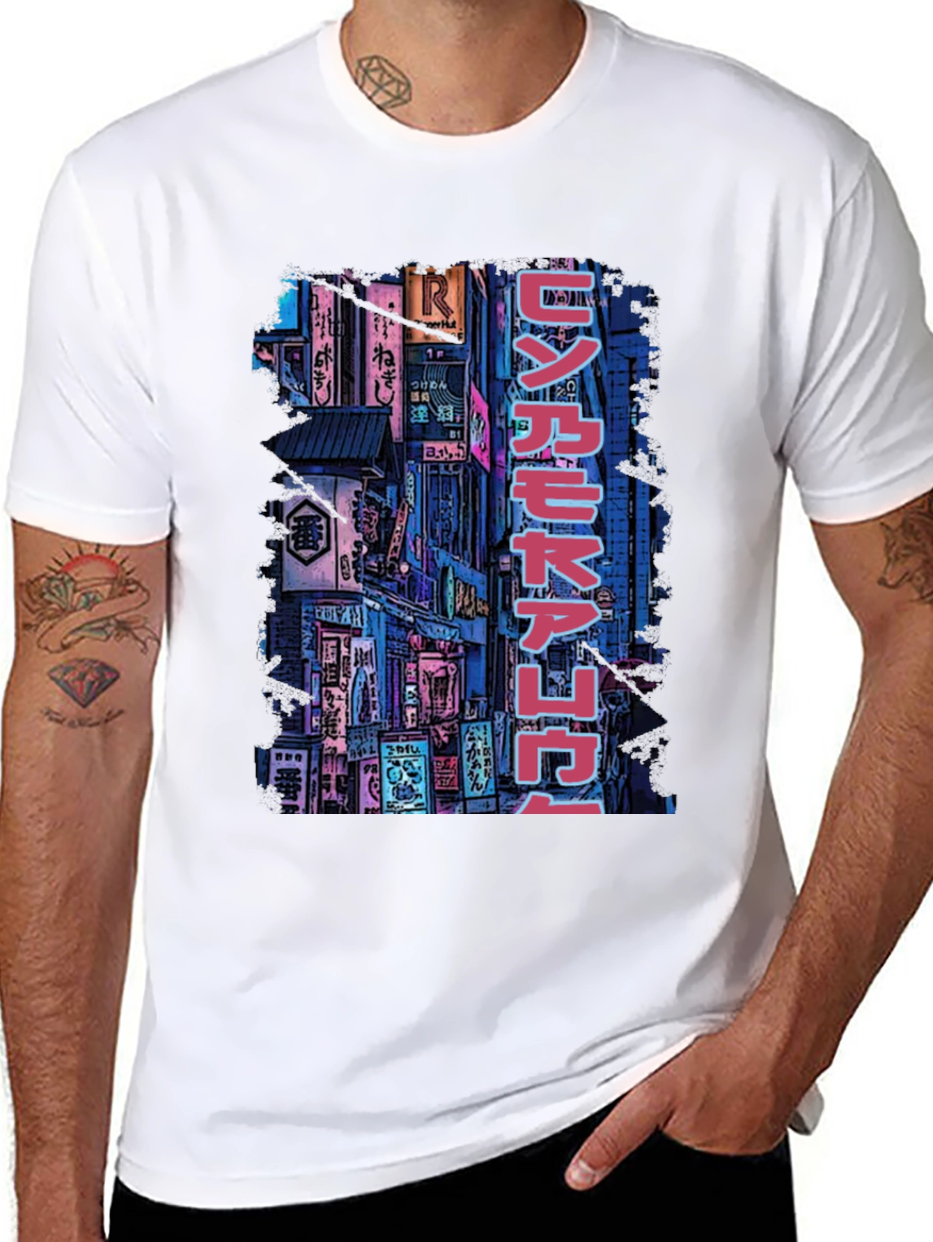 Cyberpunk Tokyo Street Style Graphic T-Shirt