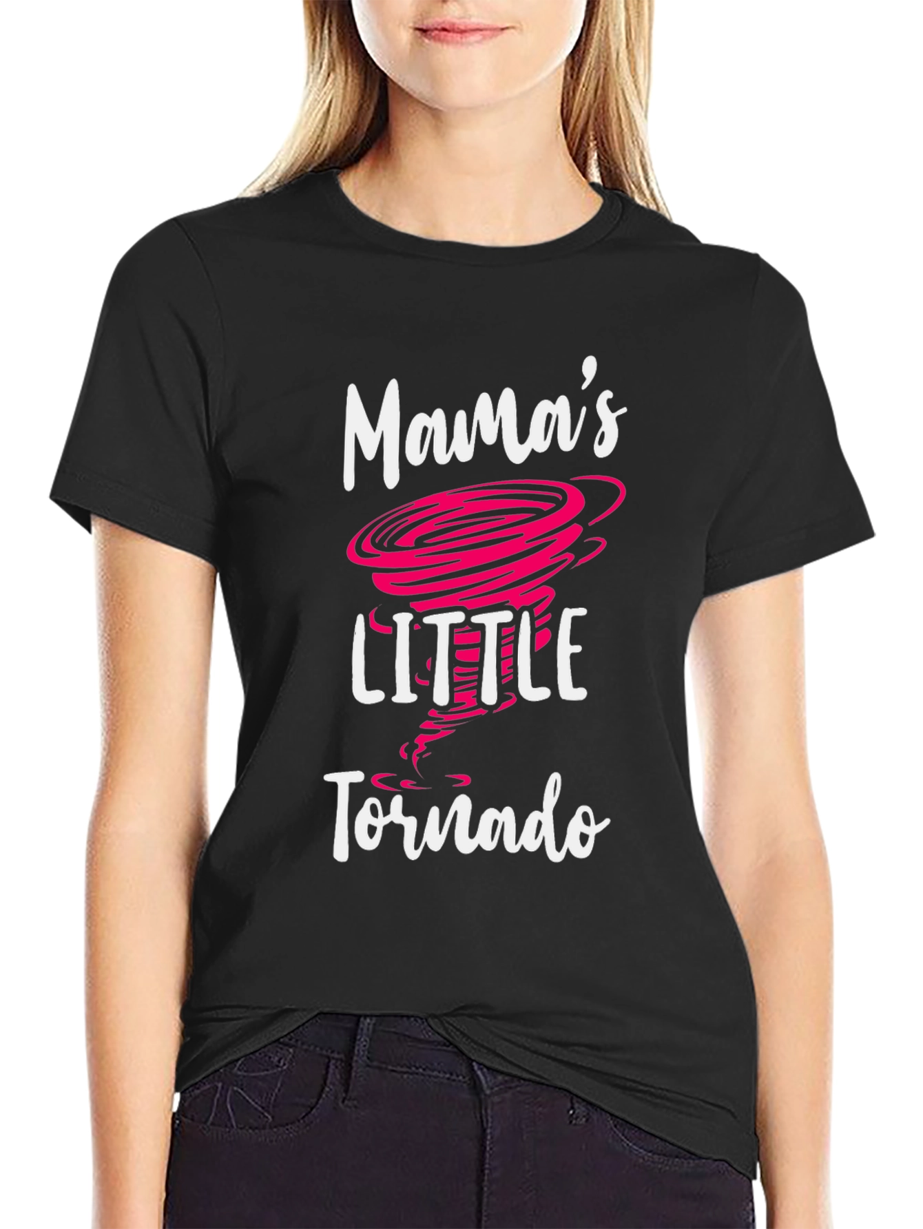 Mamas Little Tornado Graphic Tee - Black