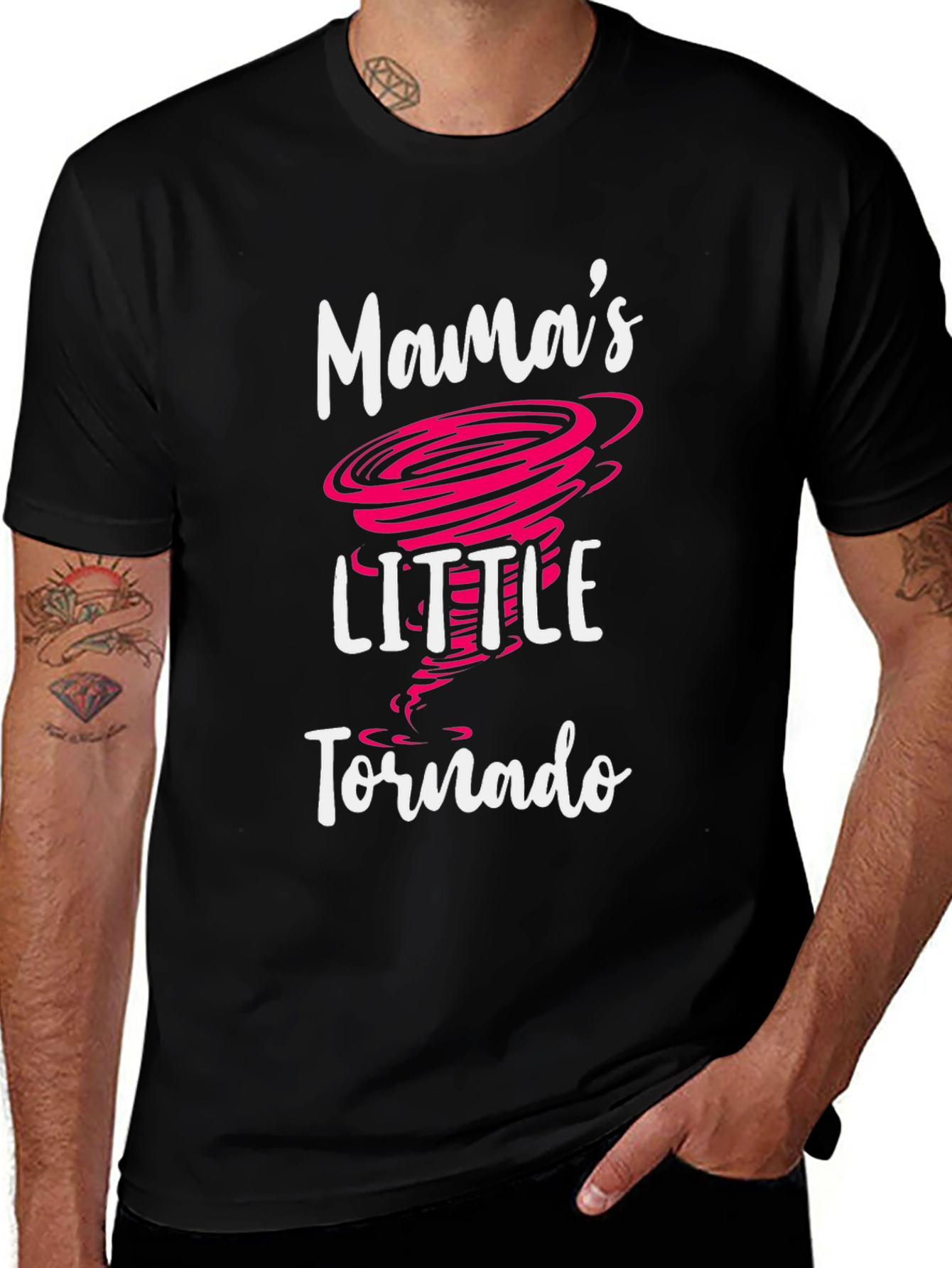 Mamas Little Tornado Graphic Tee - Black