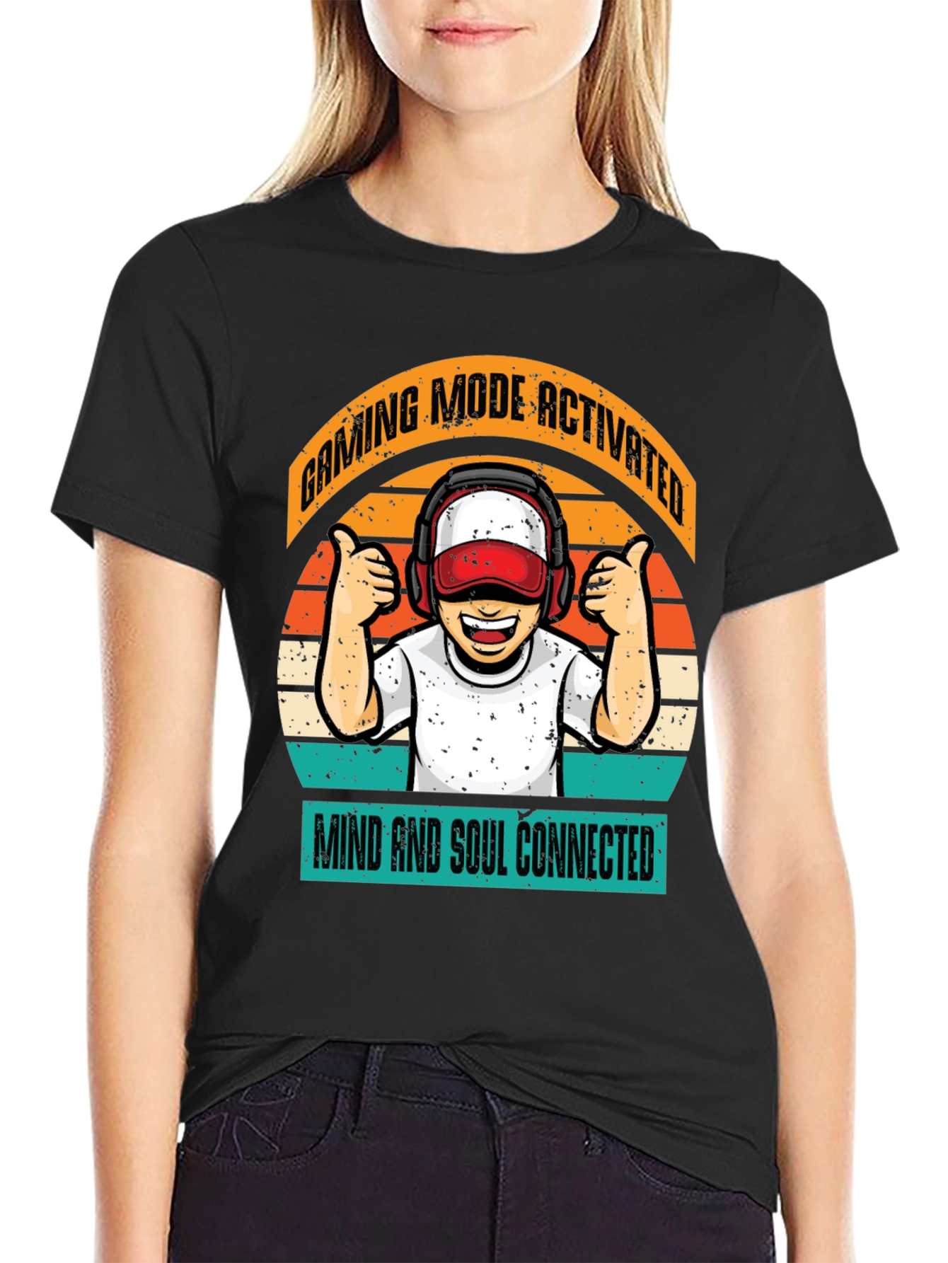 Gaming Mode Activated Black T-Shirt