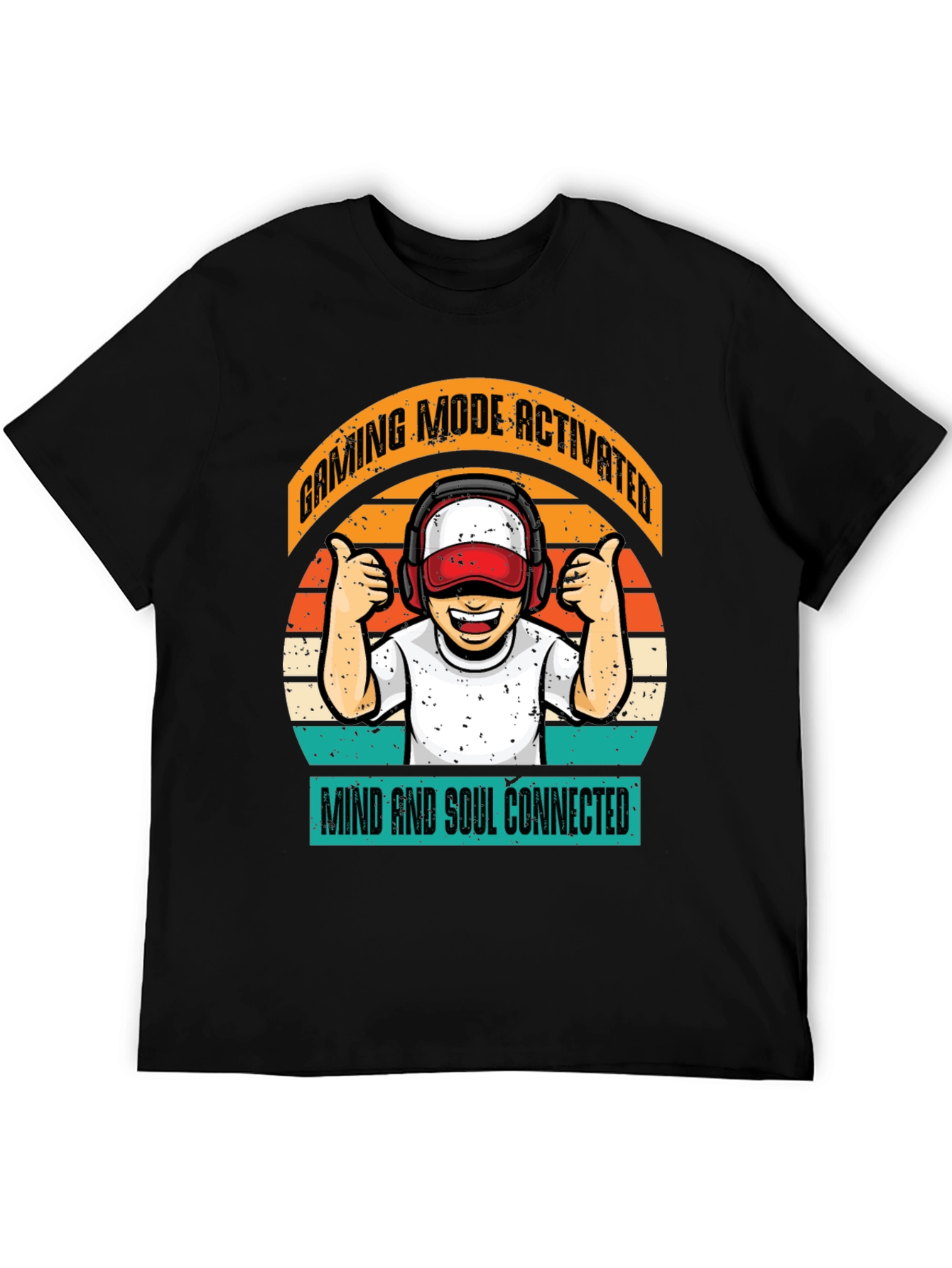 Gaming Mode Activated Black T-Shirt