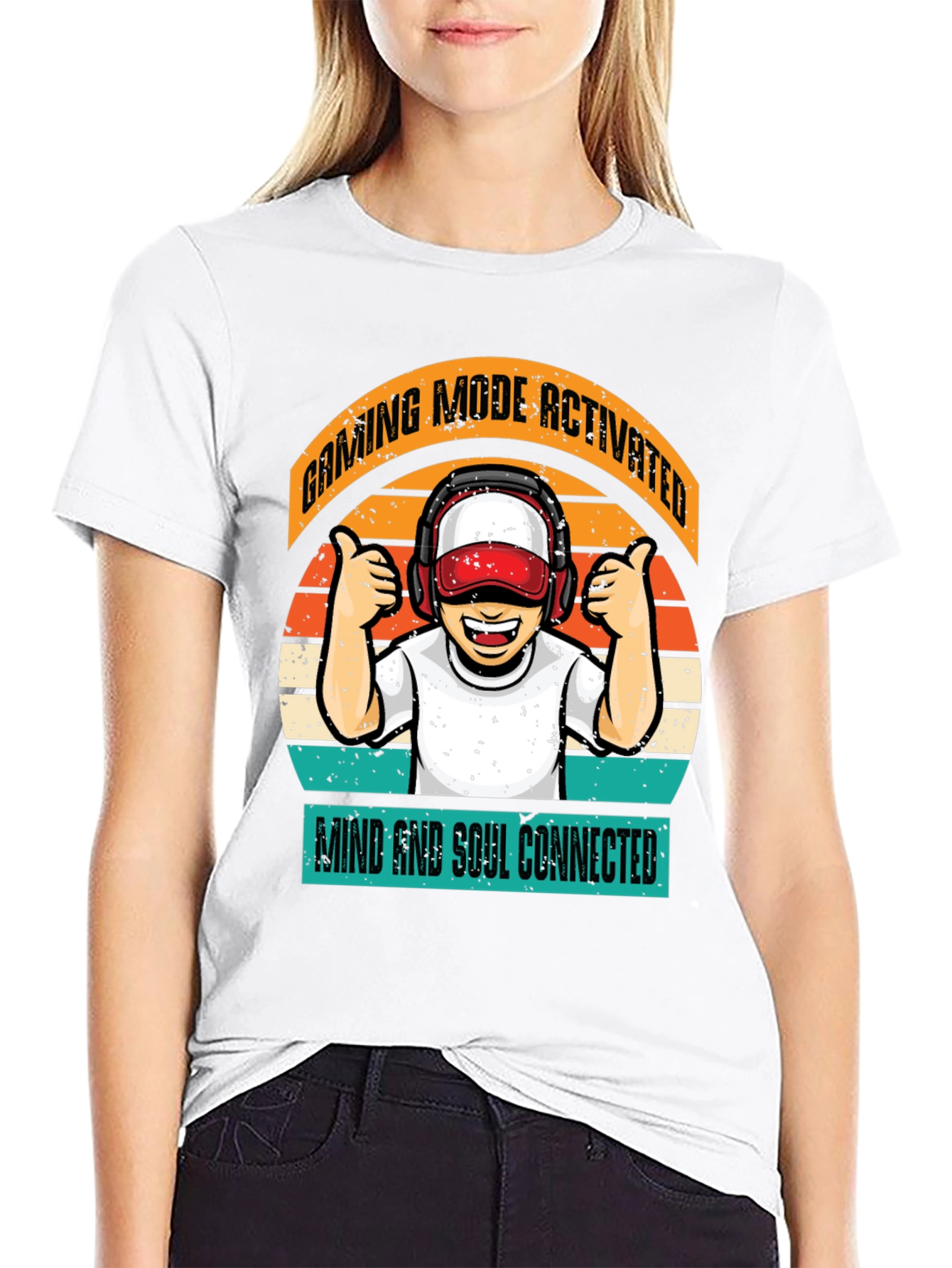 Gaming Mode Activated Black T-Shirt