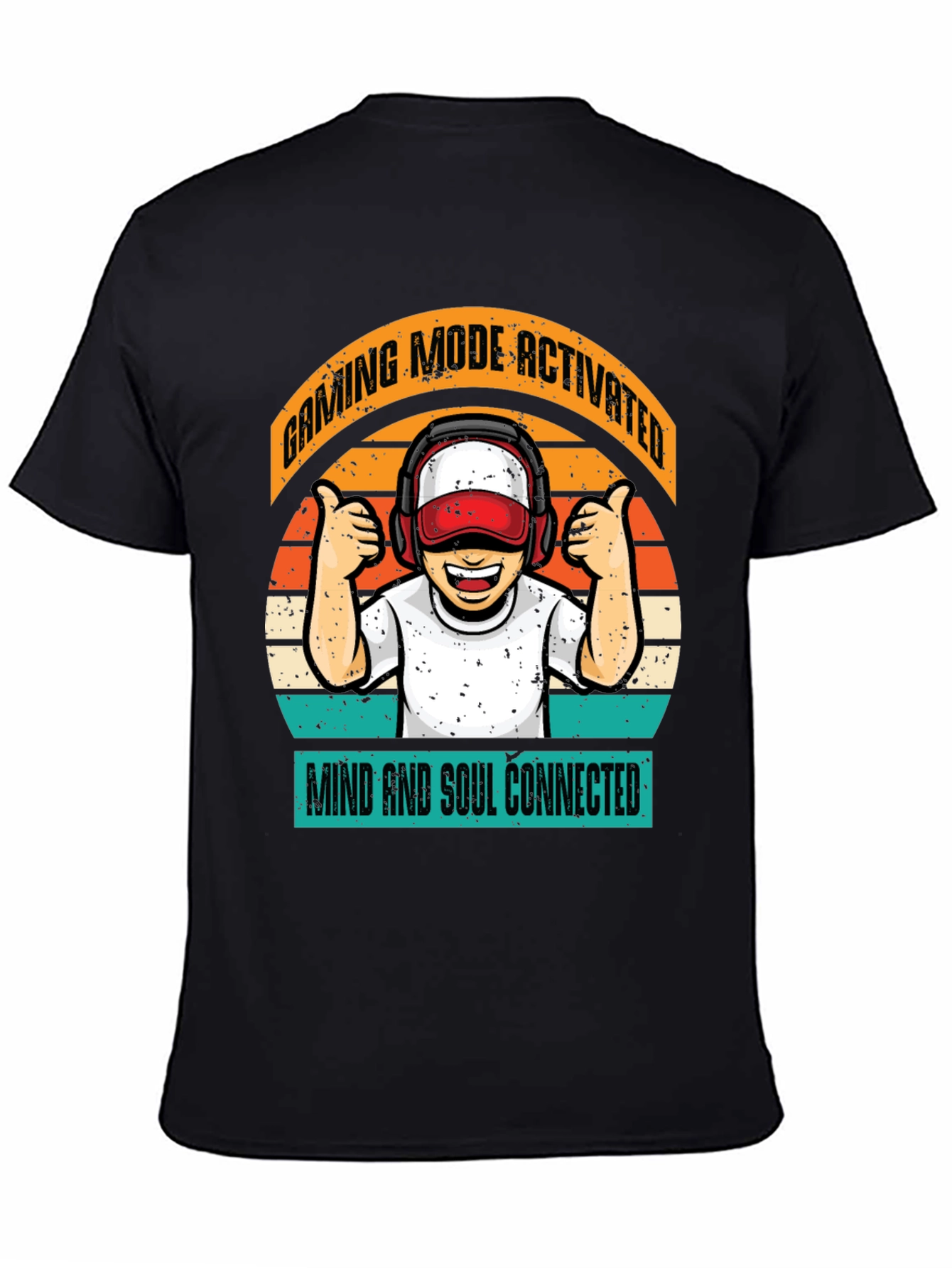 Gaming Mode Activated Black T-Shirt