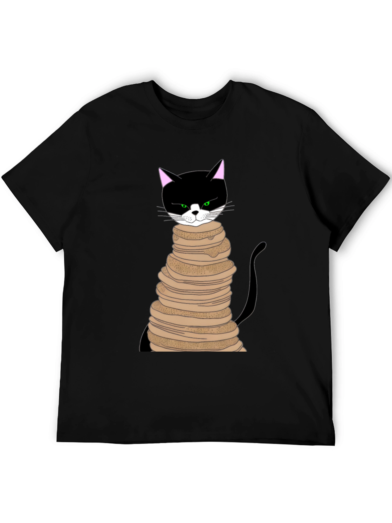 Cat Pancake Stack T-Shirt - Funny & Unique Design