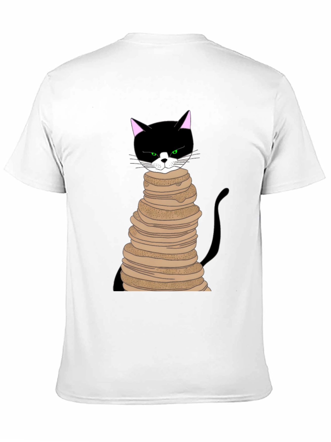 Cat Pancake Stack T-Shirt - Funny & Unique Design