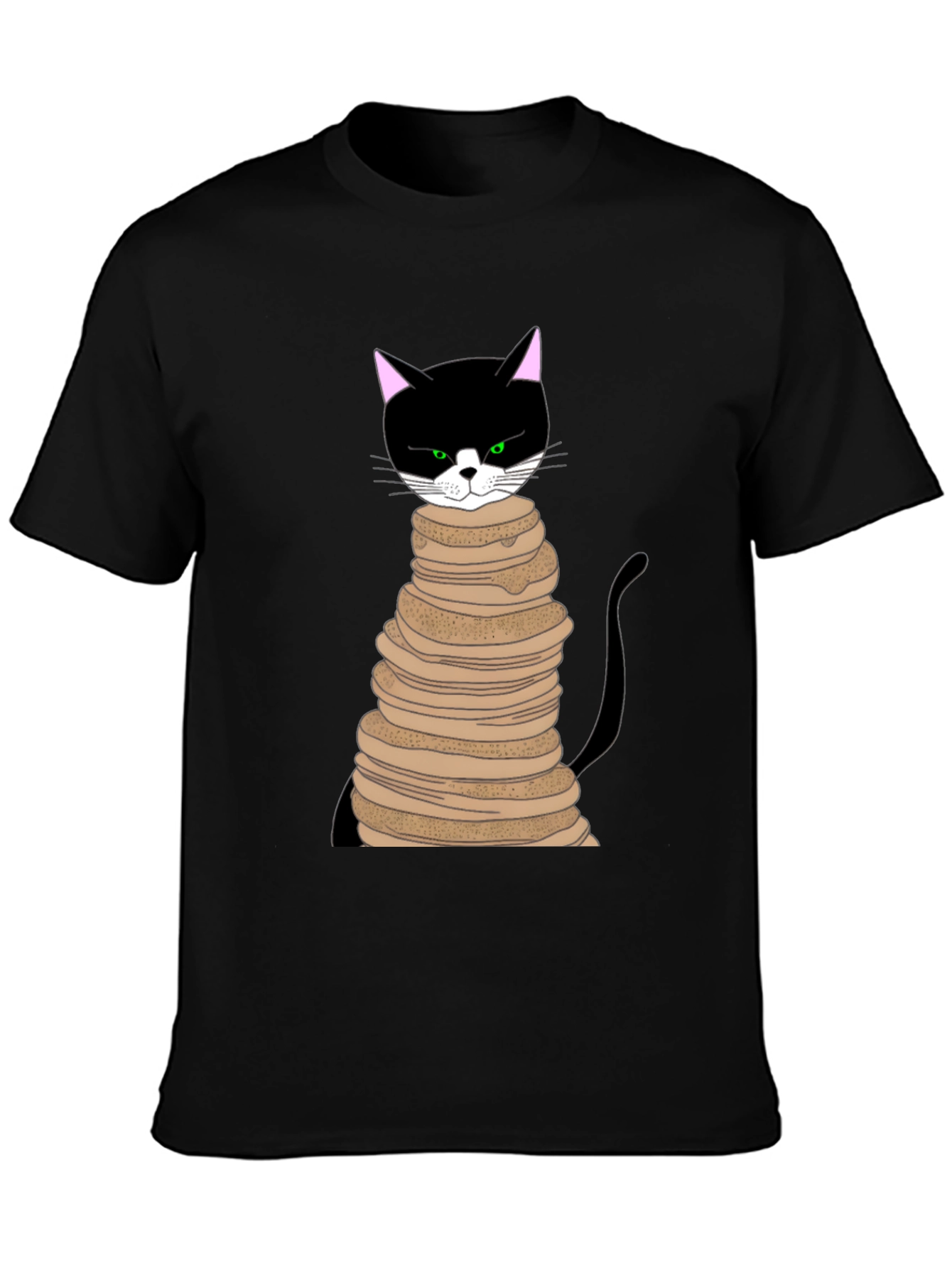 Cat Pancake Stack T-Shirt - Funny & Unique Design