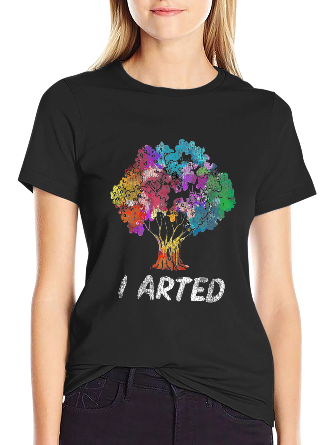 Artistic Tree Graphic Tee - I Arted