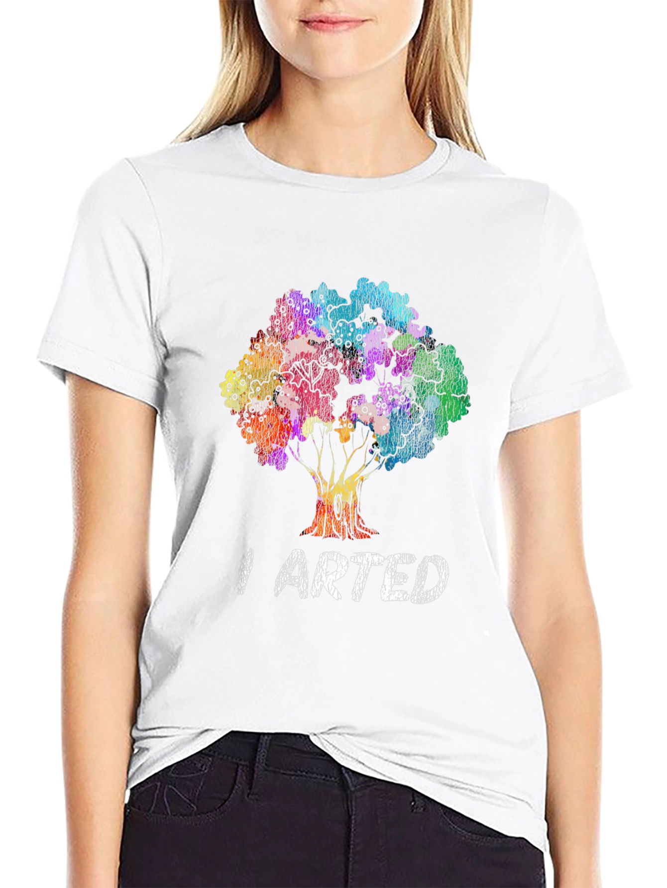 Artistic Tree Graphic Tee - I Arted