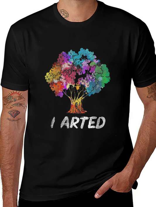 Artistic Tree Graphic Tee - I Arted