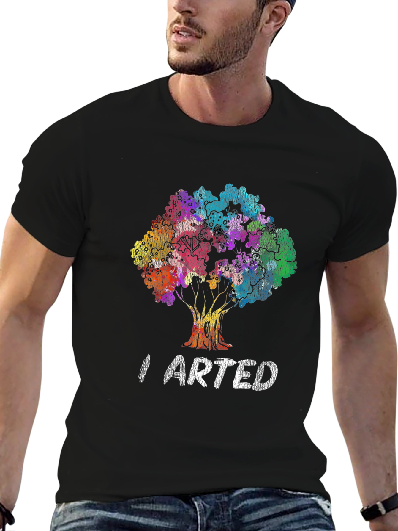 Artistic Tree Graphic Tee - I Arted