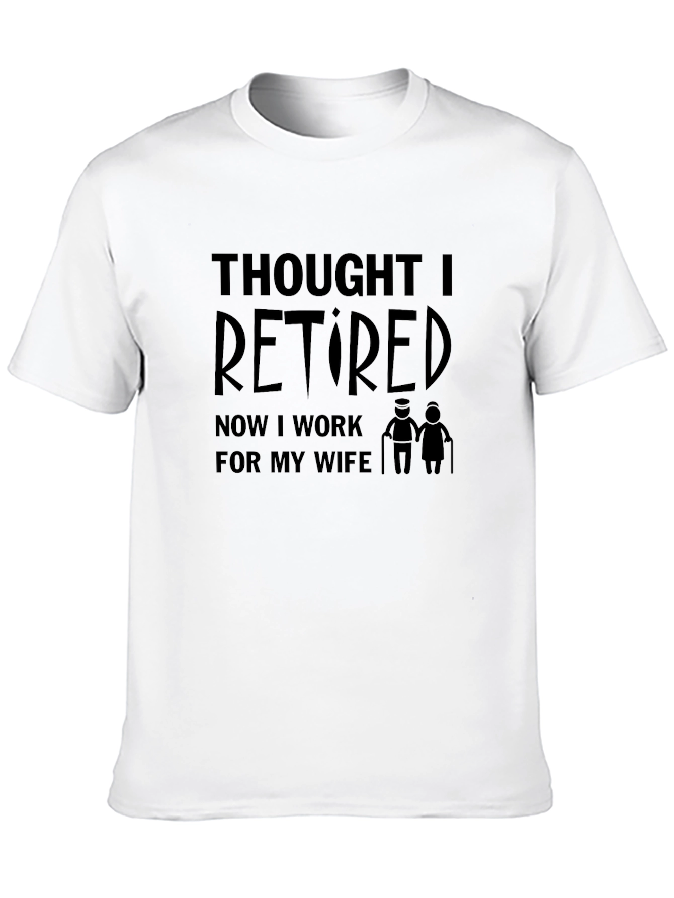 Thought I Retired Funny Graphic Mens T-Shirt