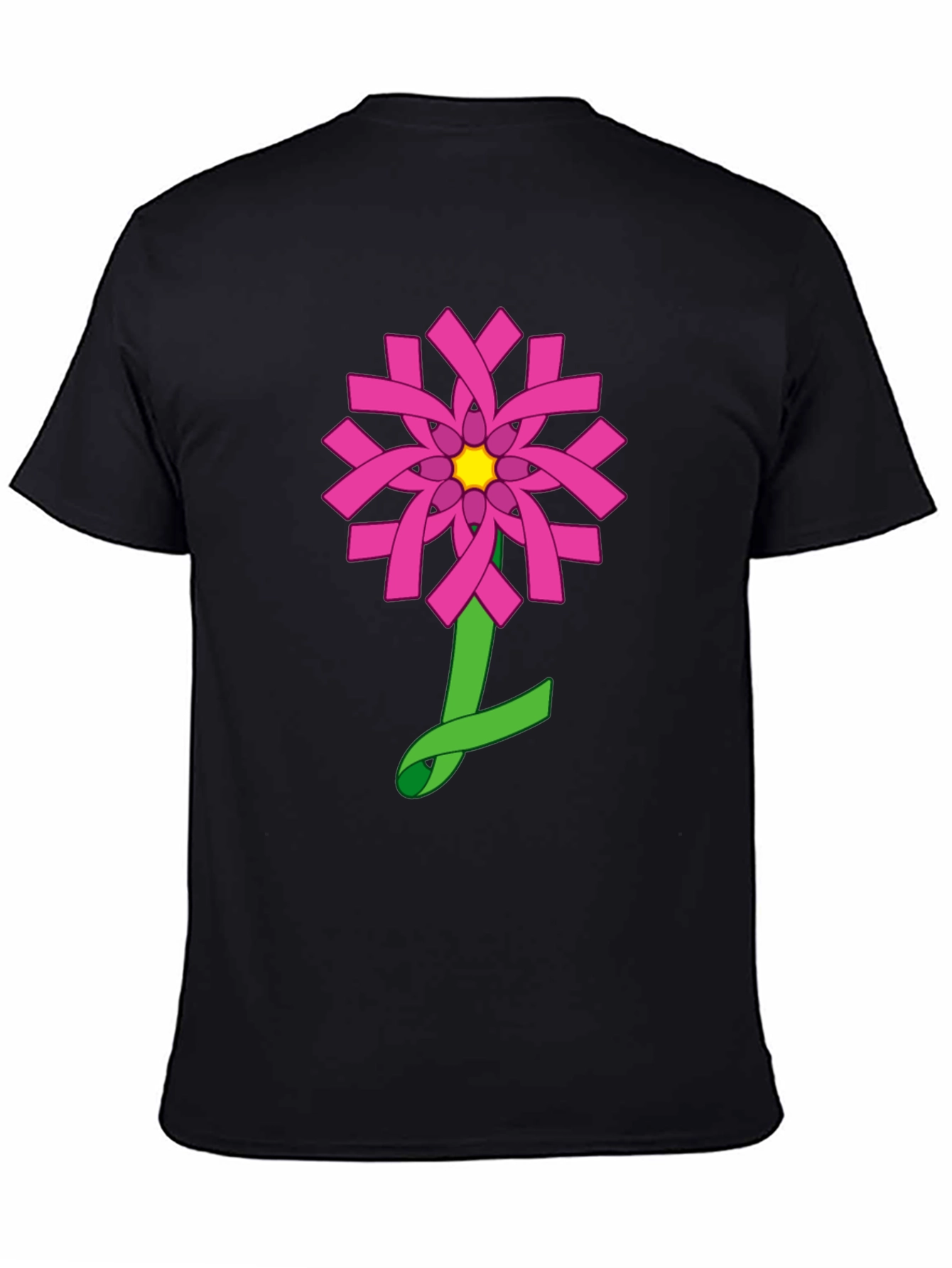 Floral Ribbon T-Shirt - Modern Graphic Tee