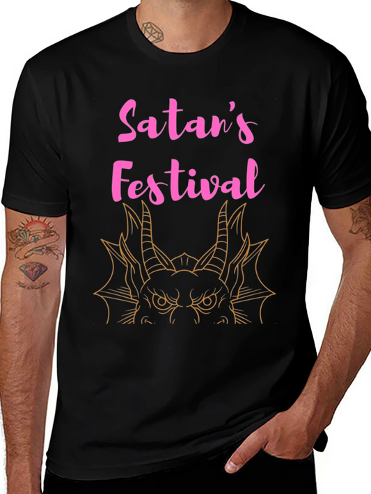 Satans Festival Graphic T-Shirt - Black Tee