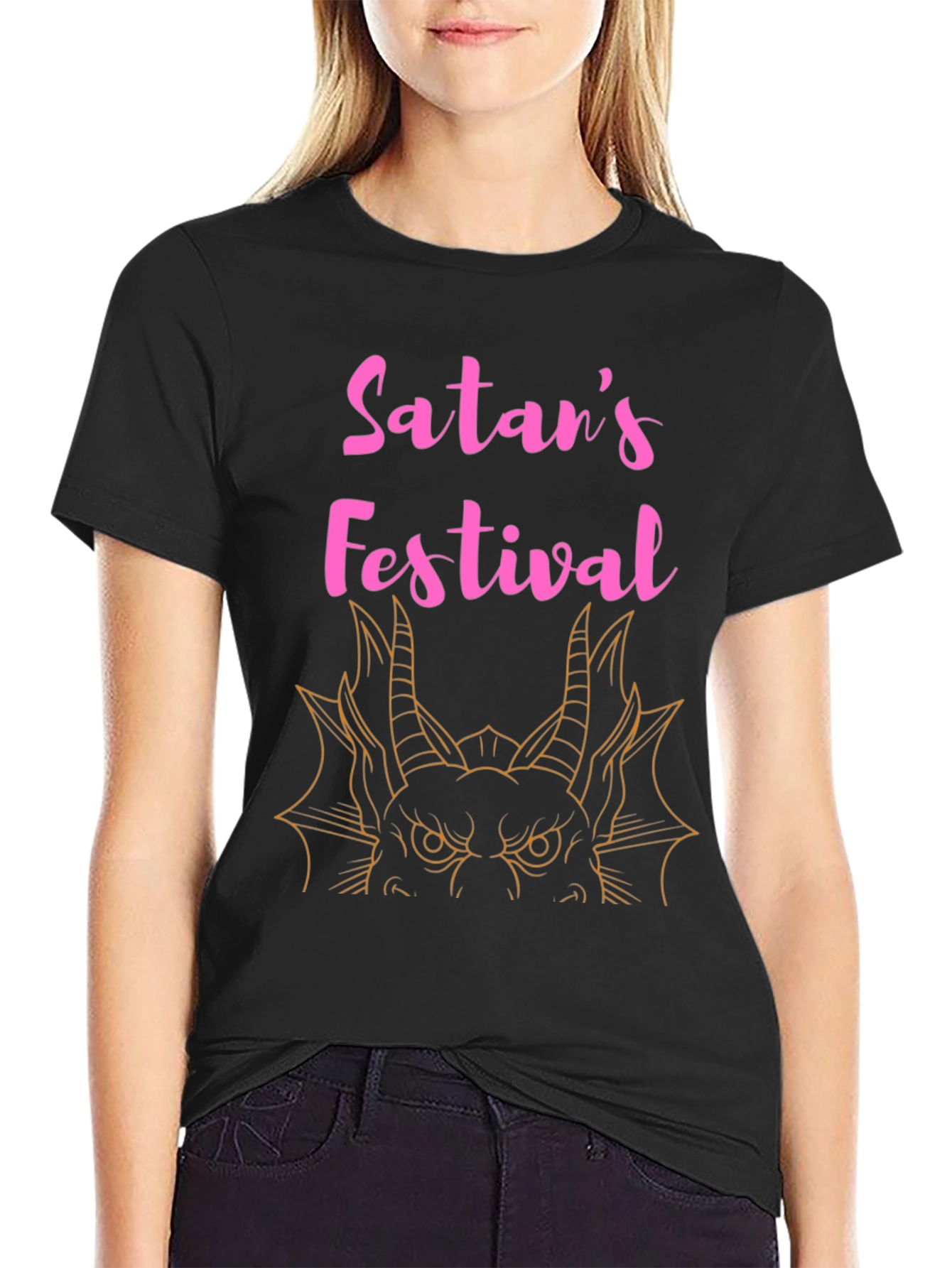 Satans Festival Graphic T-Shirt - Black Tee