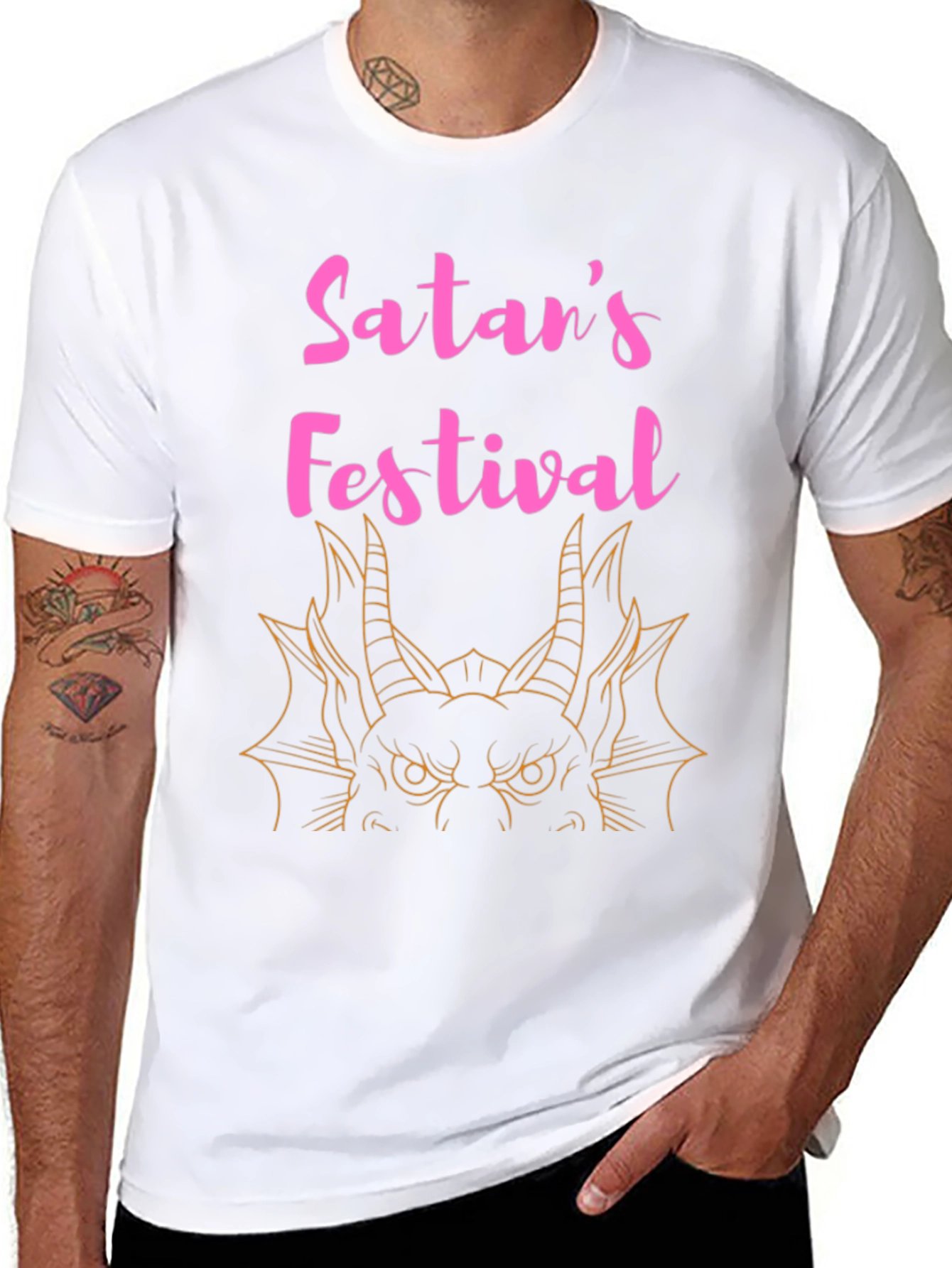 Satans Festival Graphic T-Shirt - Black Tee