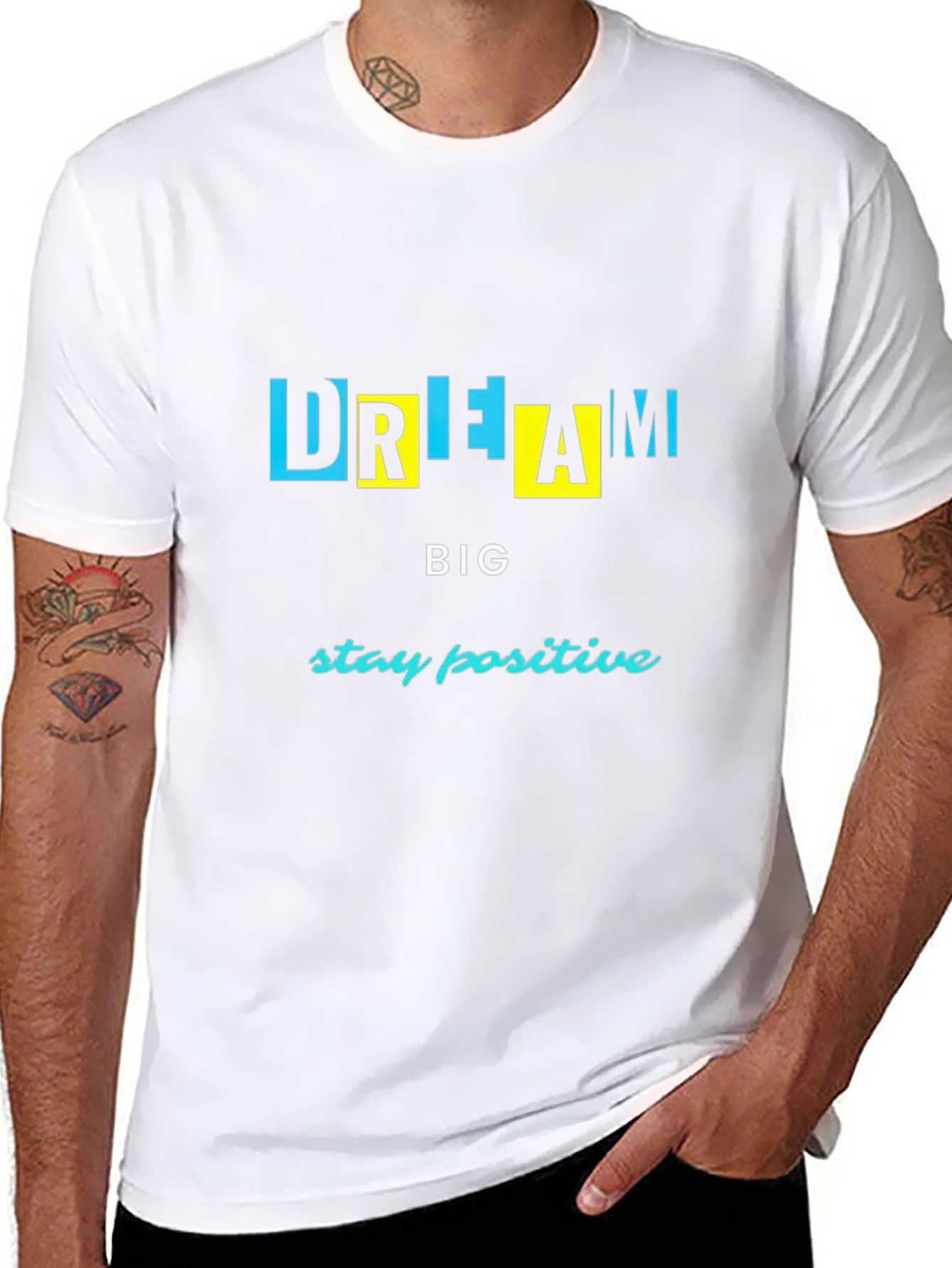 Dream Big Graphic Tee - Stay Positive T-Shirt