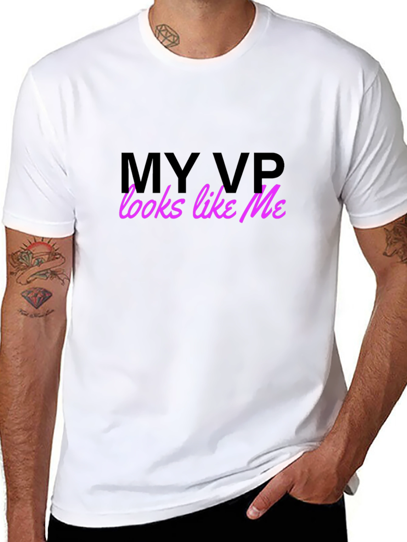 My VP Looks Like Me Black T-Shirt