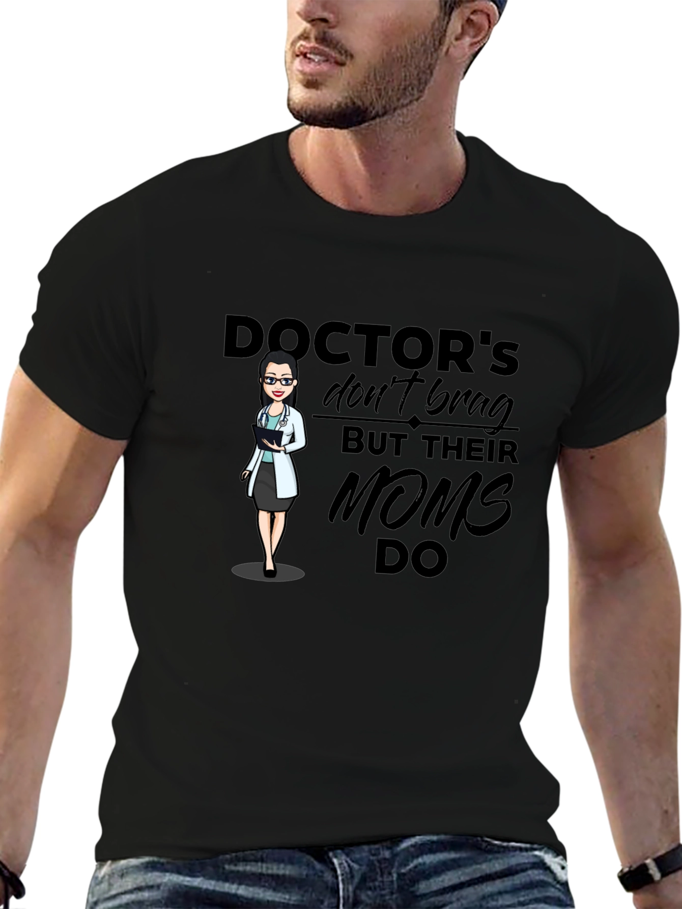 Doctors Moms T-Shirt - Black