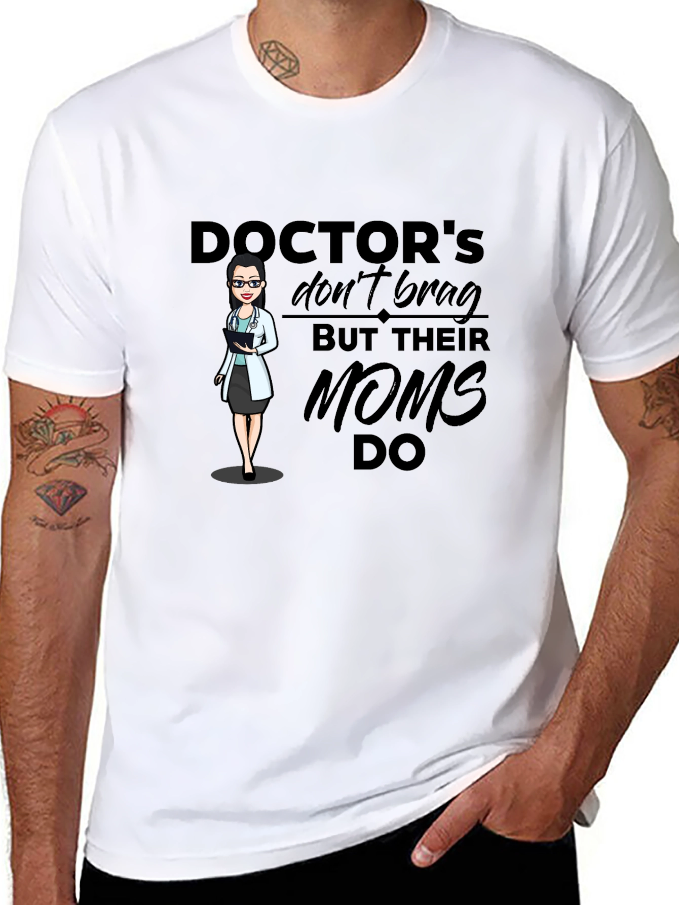 Doctors Moms T-Shirt - Black
