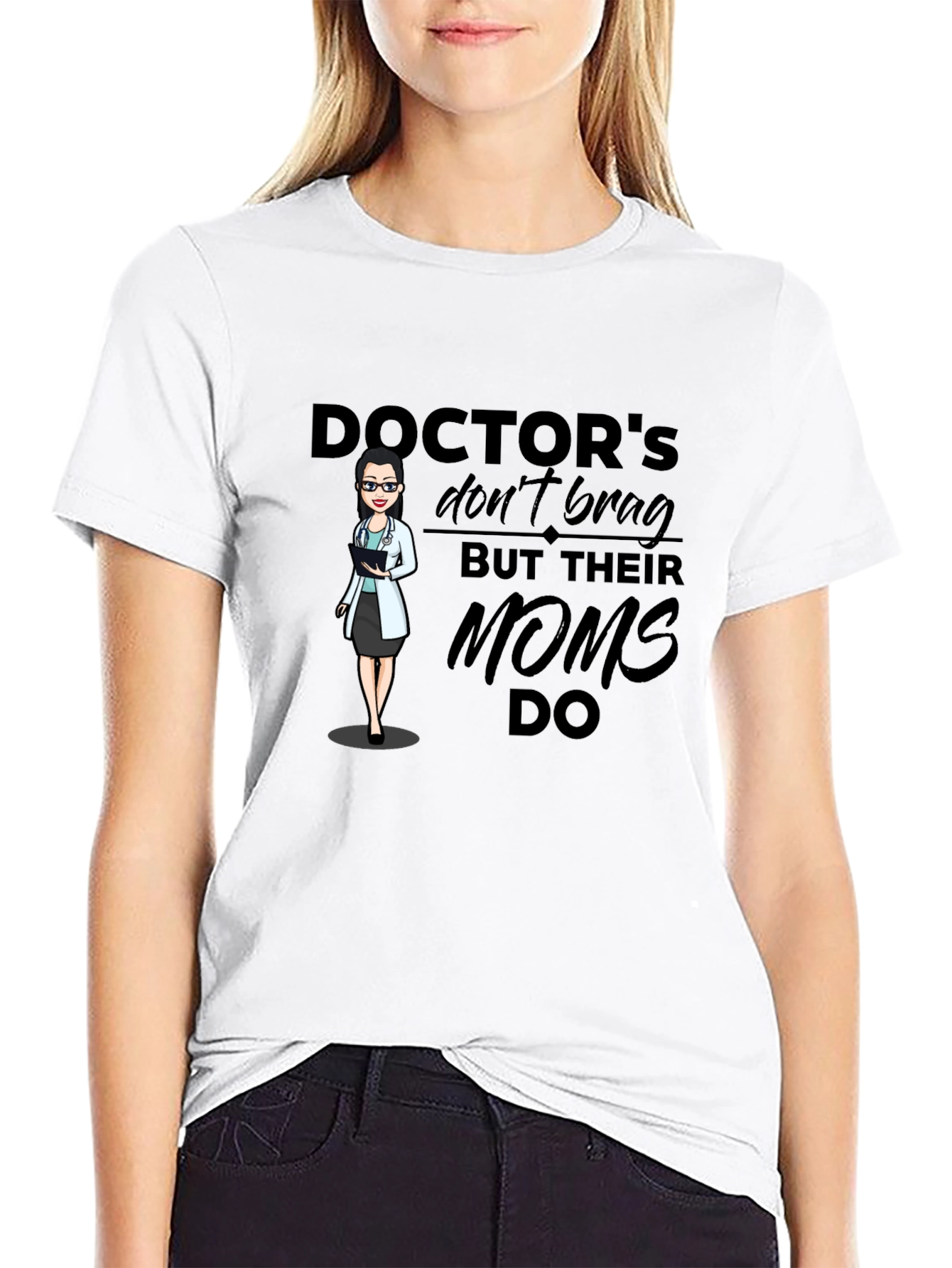 Doctors Moms T-Shirt - Black