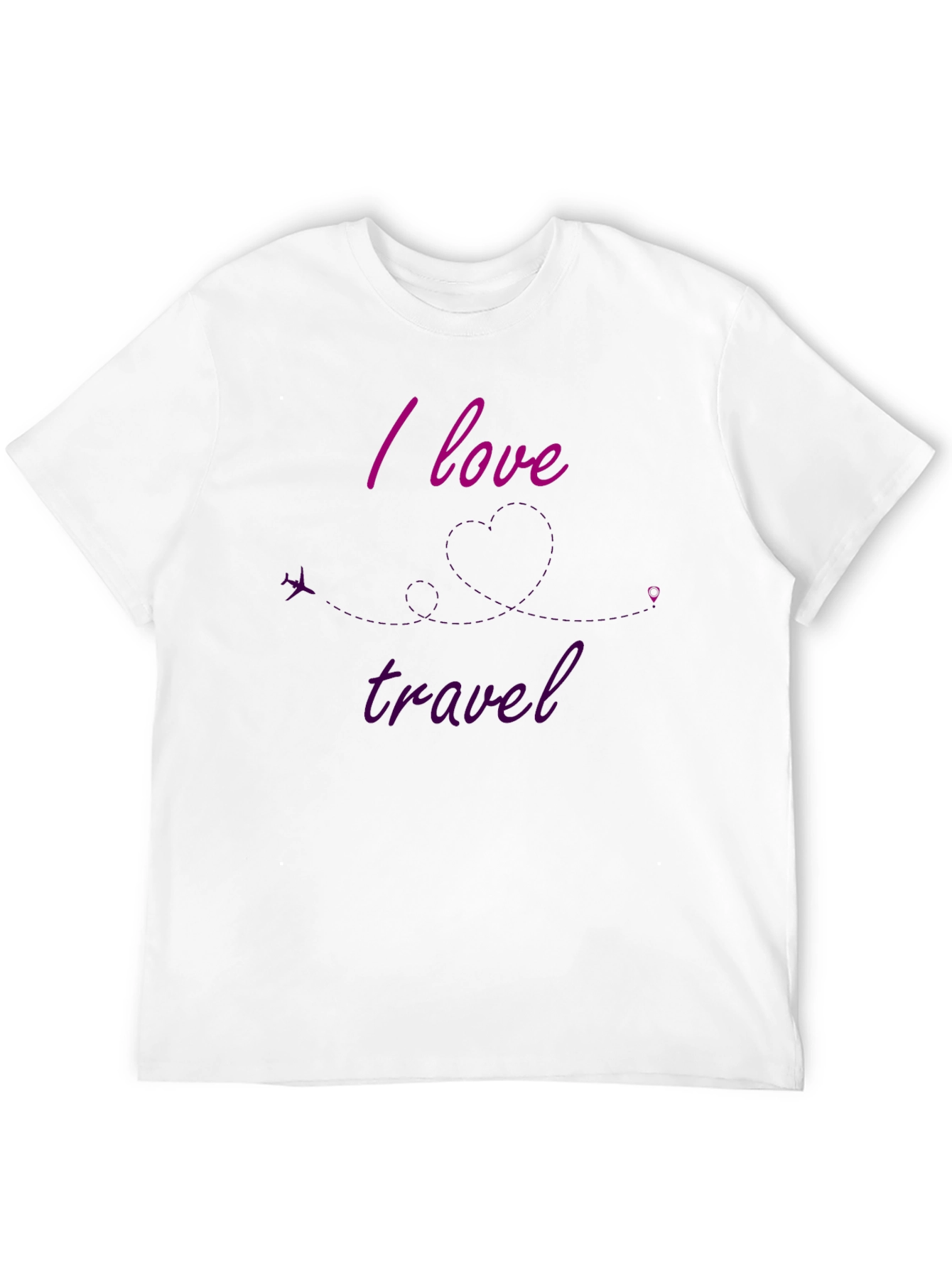 I Love To Travel Black T-Shirt