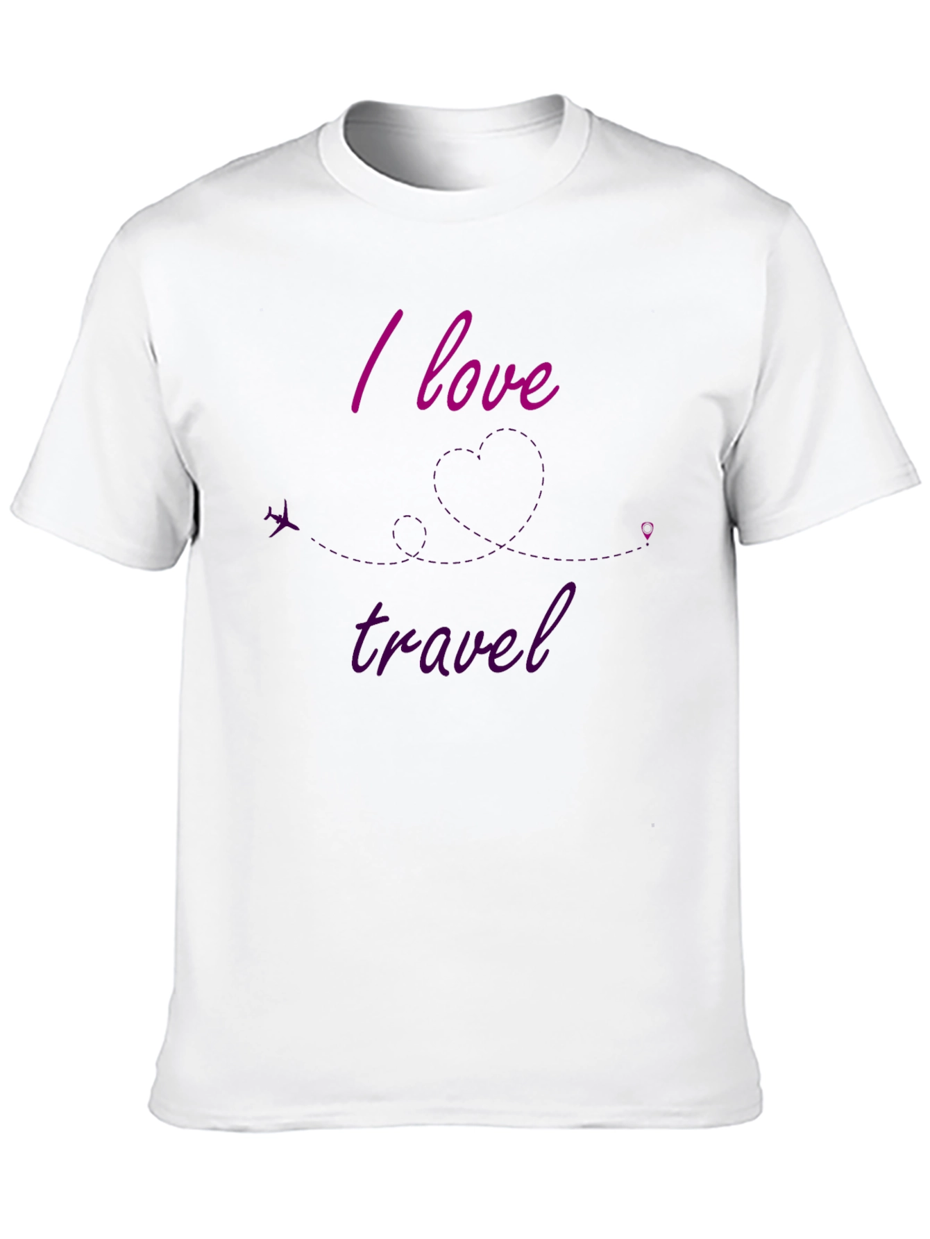 I Love To Travel Black T-Shirt