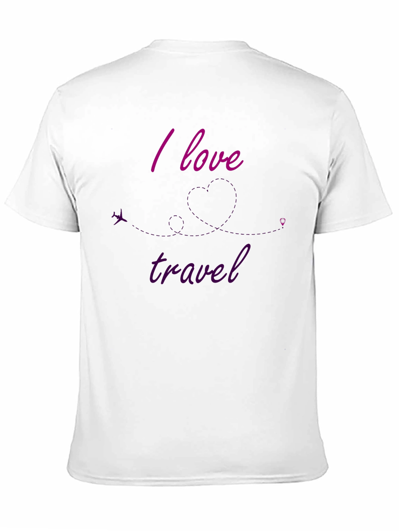I Love To Travel Black T-Shirt
