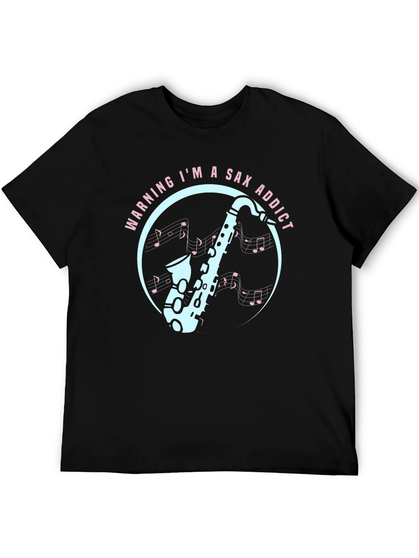 Sax Addict Graphic Tee - Musicians Humor T-Shirt
