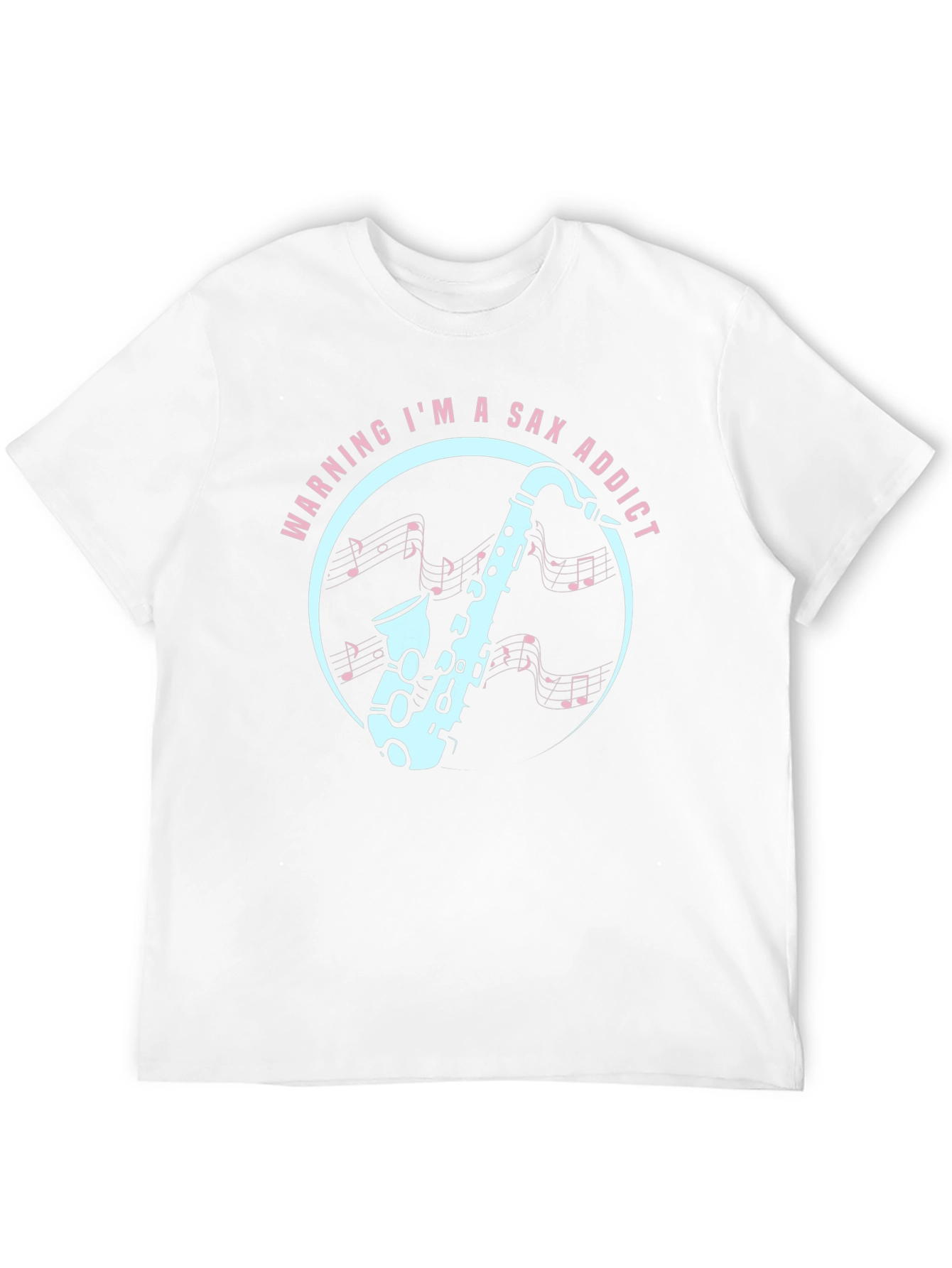 Sax Addict Graphic Tee - Musicians Humor T-Shirt