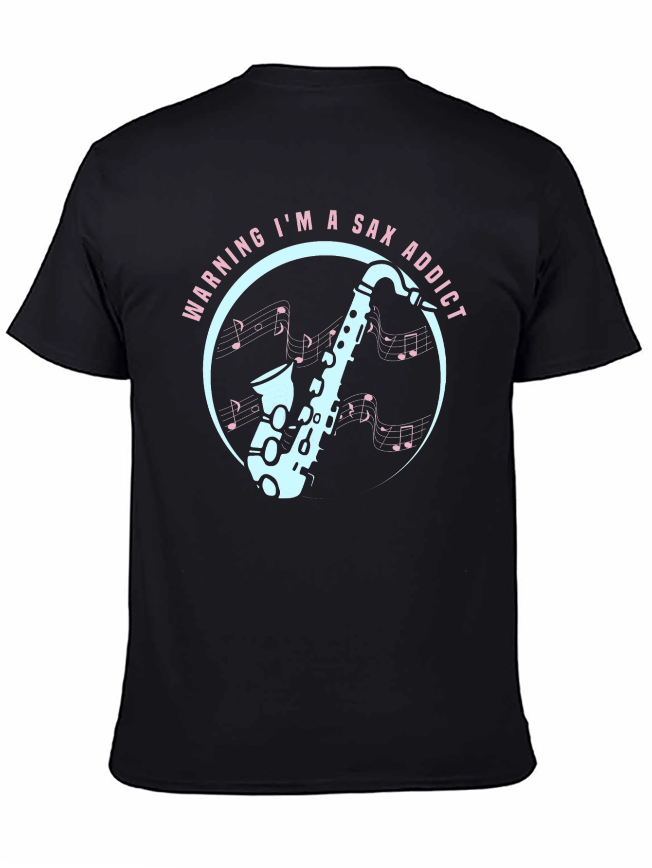 Sax Addict Graphic Tee - Musicians Humor T-Shirt