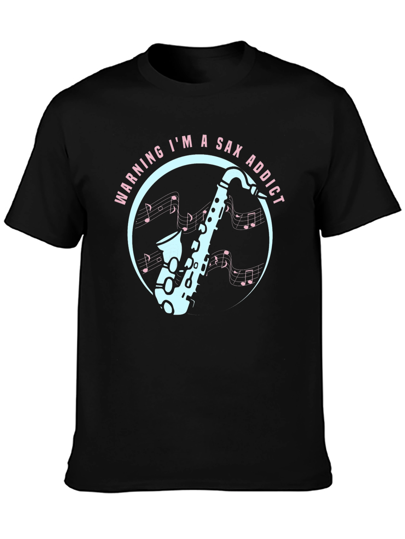 Sax Addict Graphic Tee - Musicians Humor T-Shirt